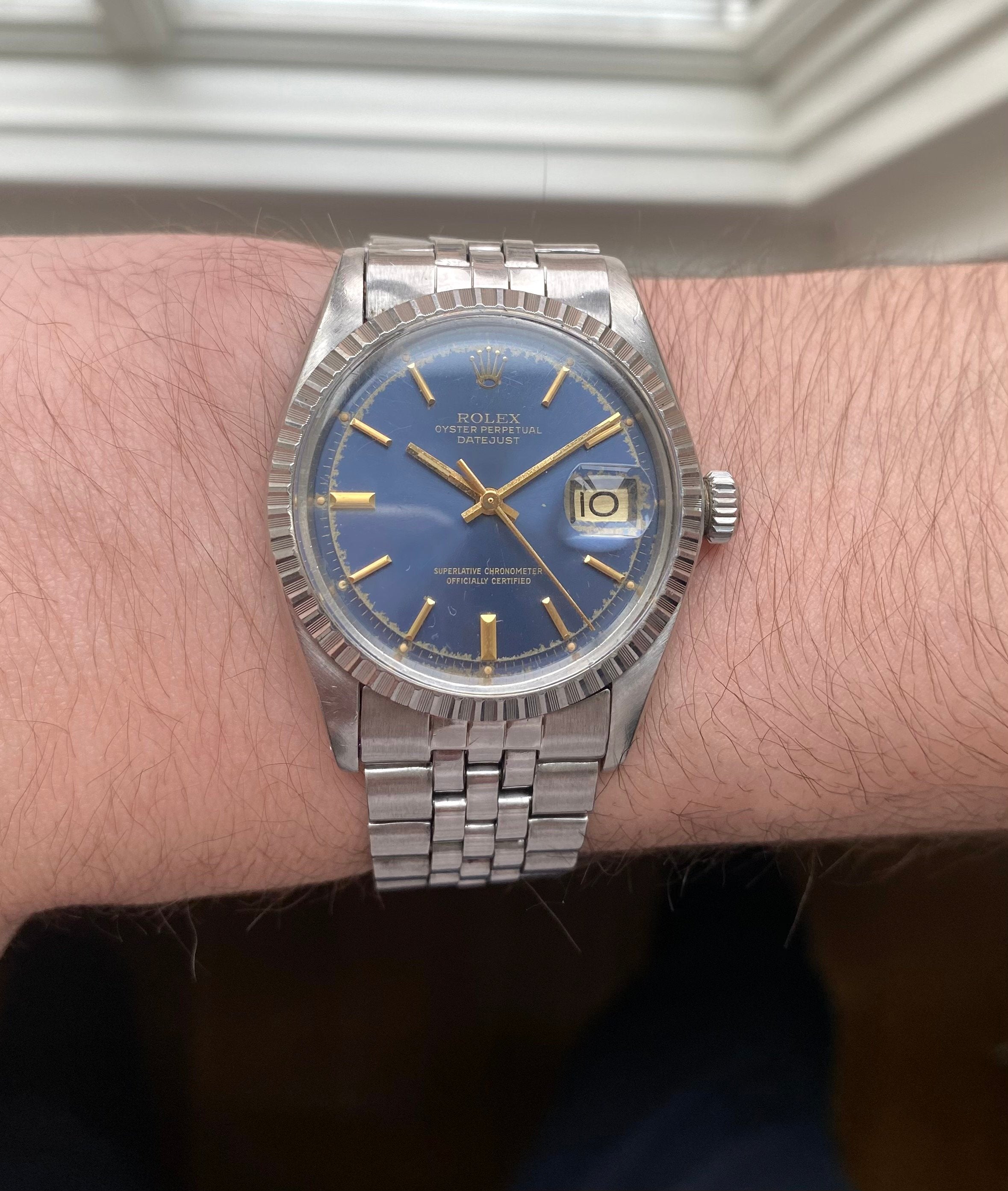 Rolex Datejust ref. 1603 — Blue Dial