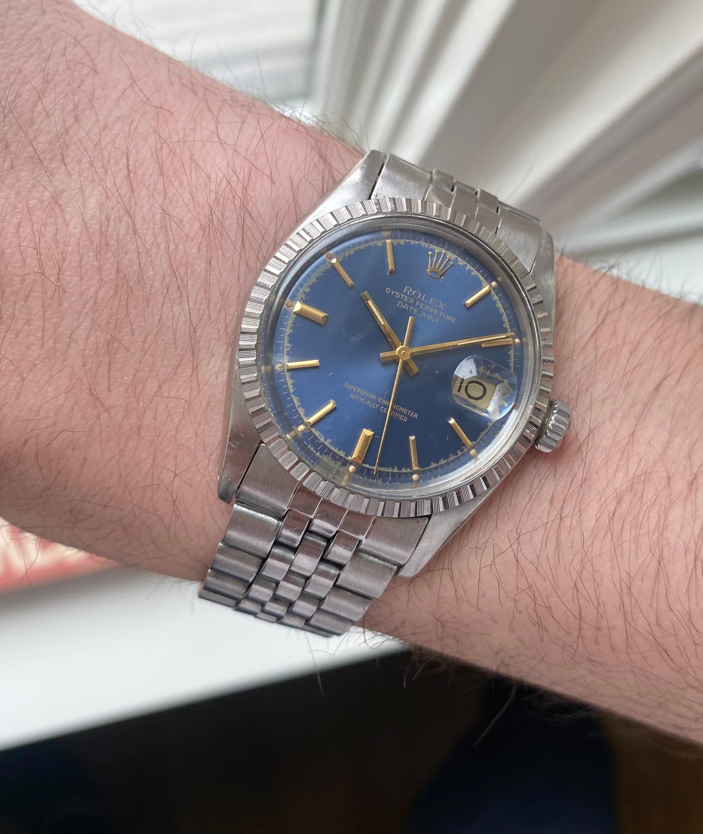 Rolex Datejust ref. 1603 — Blue Dial