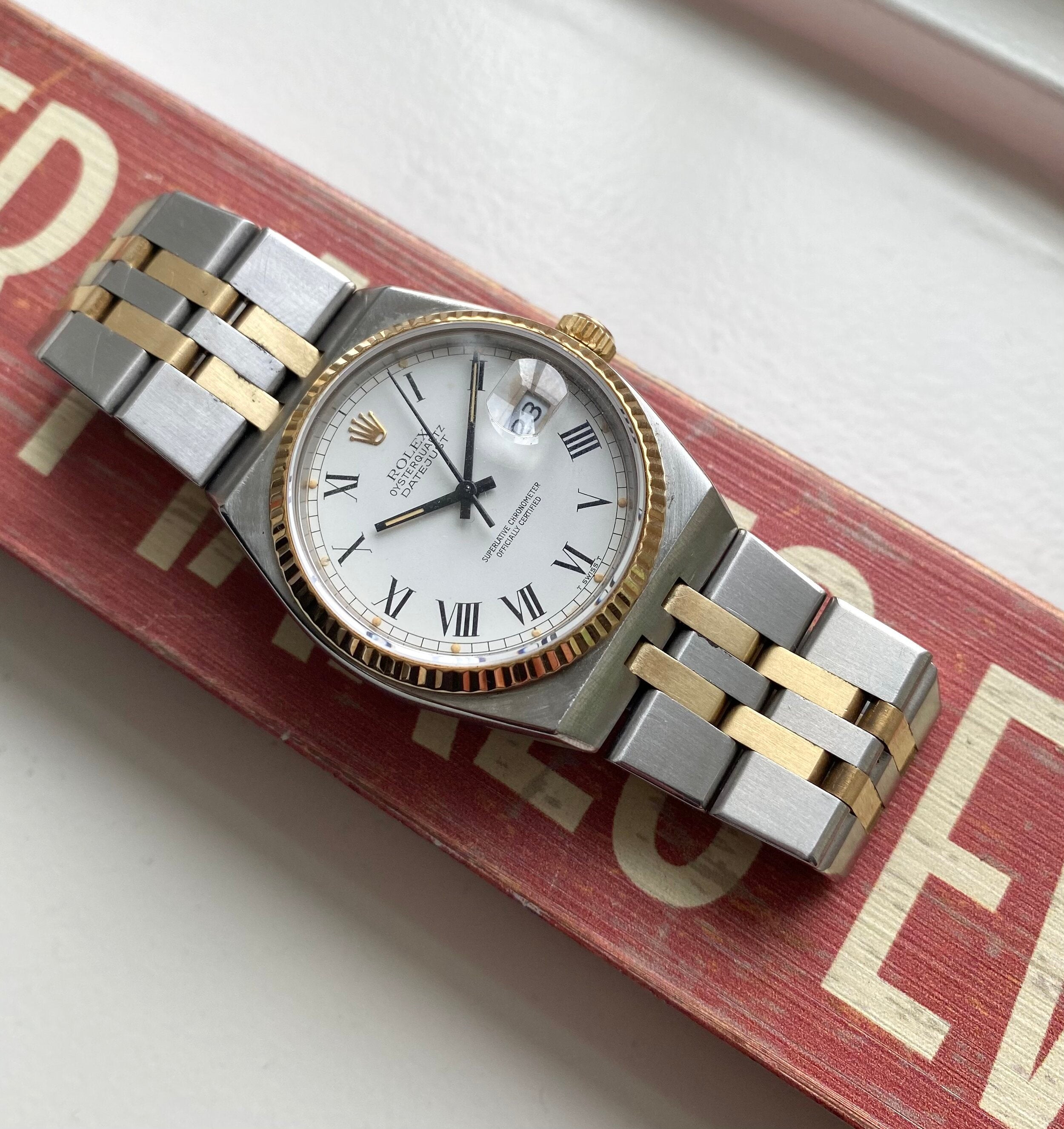 Rolex Datejust Oysterquartz ref. 17013 — Two-tone "Buckley"