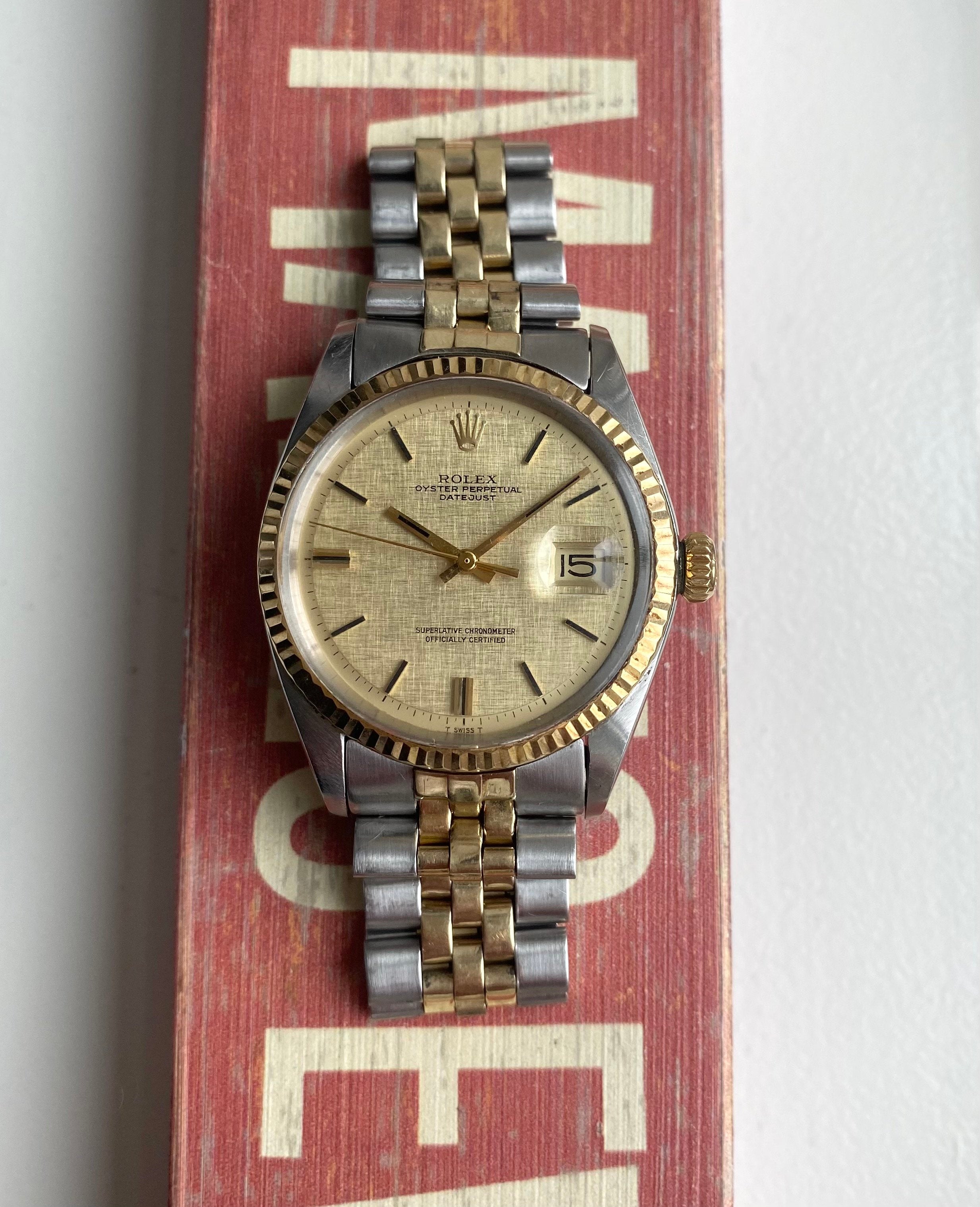 Rolex Datejust ref. 1601 — Two-tone Linen Dial