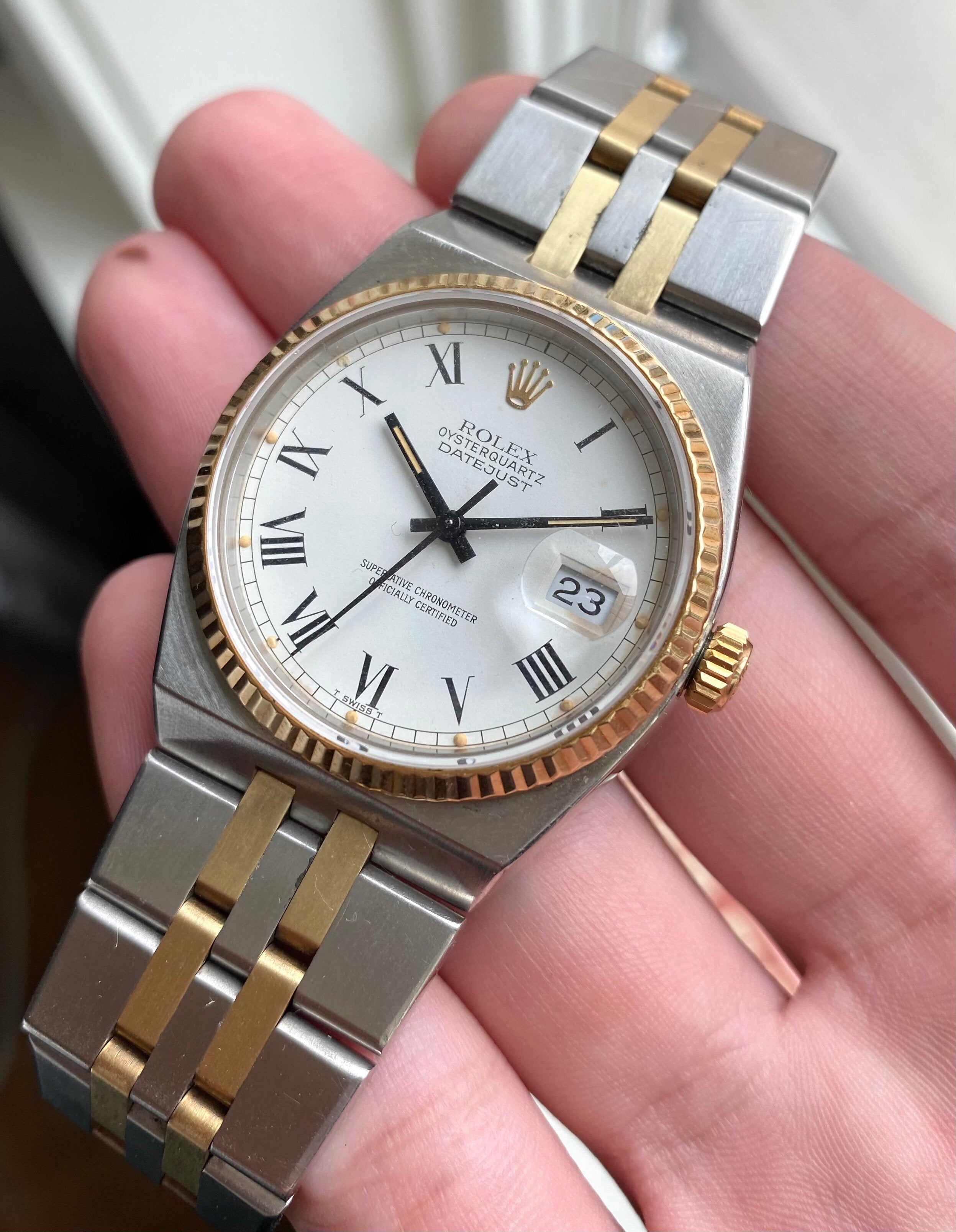 Rolex Datejust Oysterquartz ref. 17013 — Two-tone "Buckley"