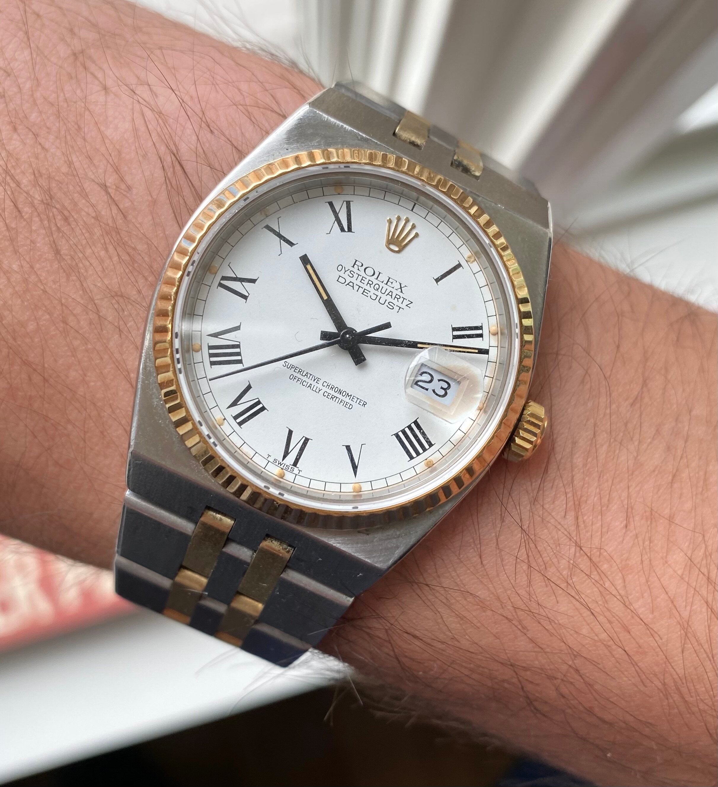 Rolex Datejust Oysterquartz ref. 17013 — Two-tone "Buckley"