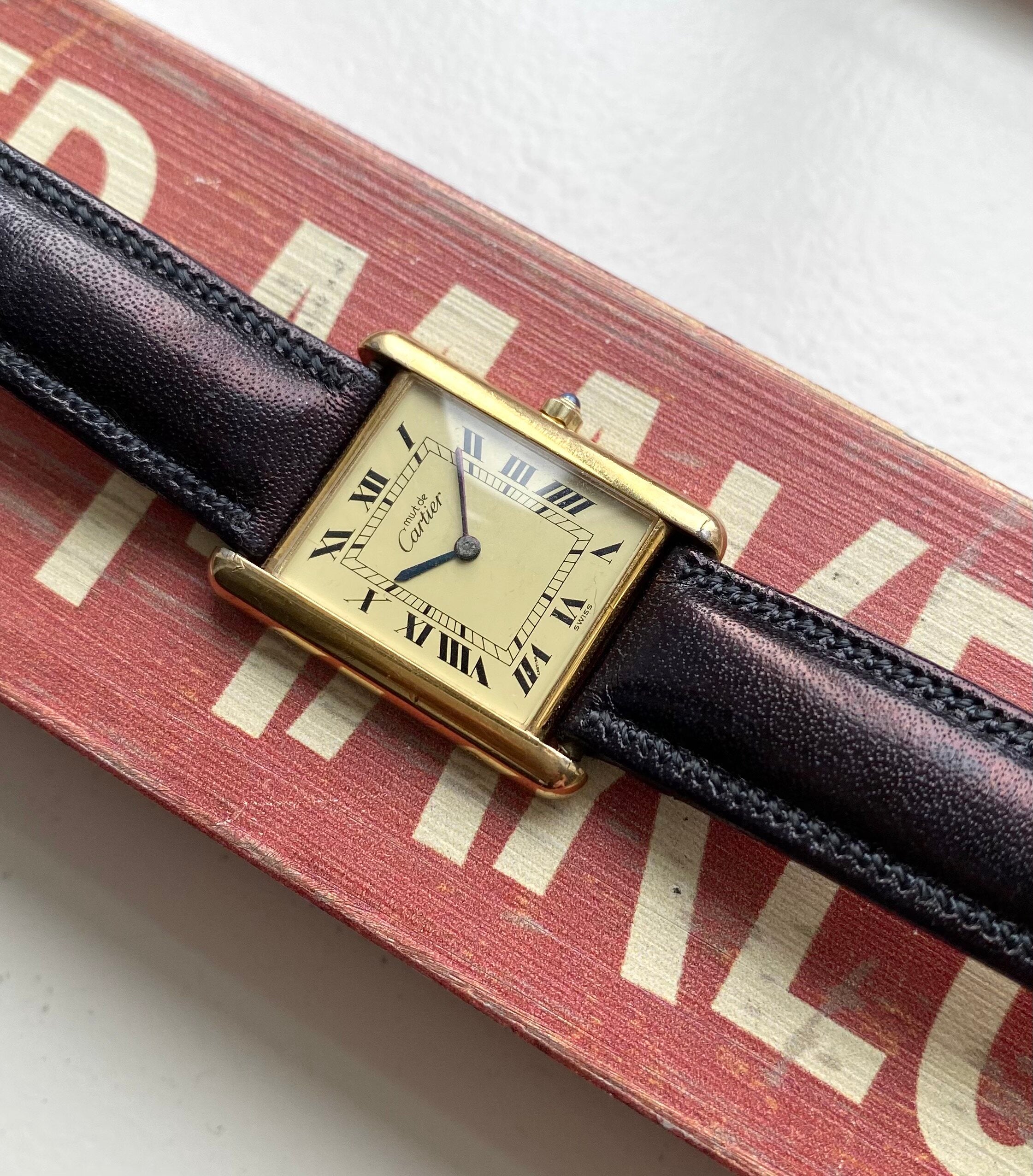 Cartier Tank — Lemon Roman Numerals