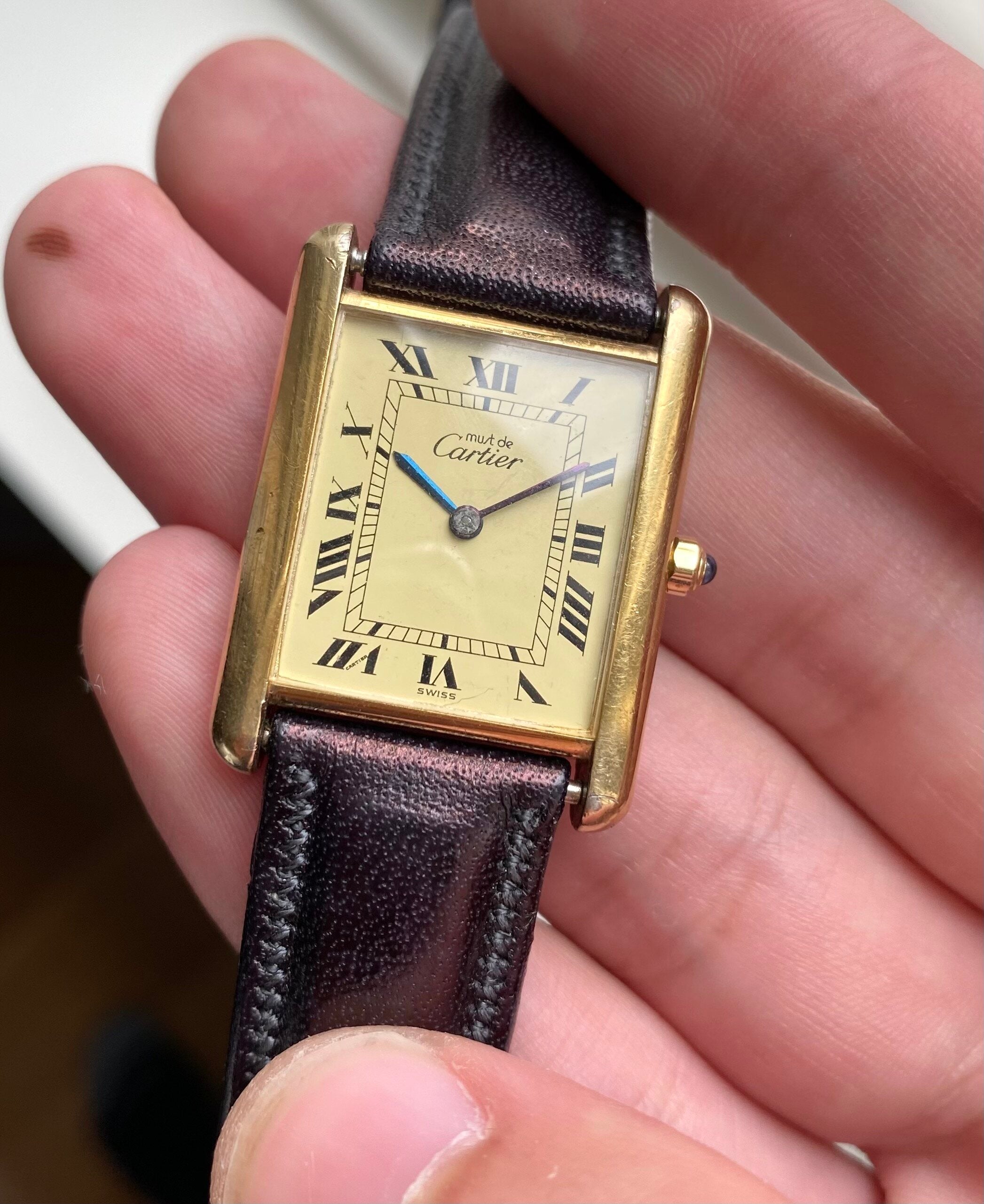 Cartier Tank — Lemon Roman Numerals