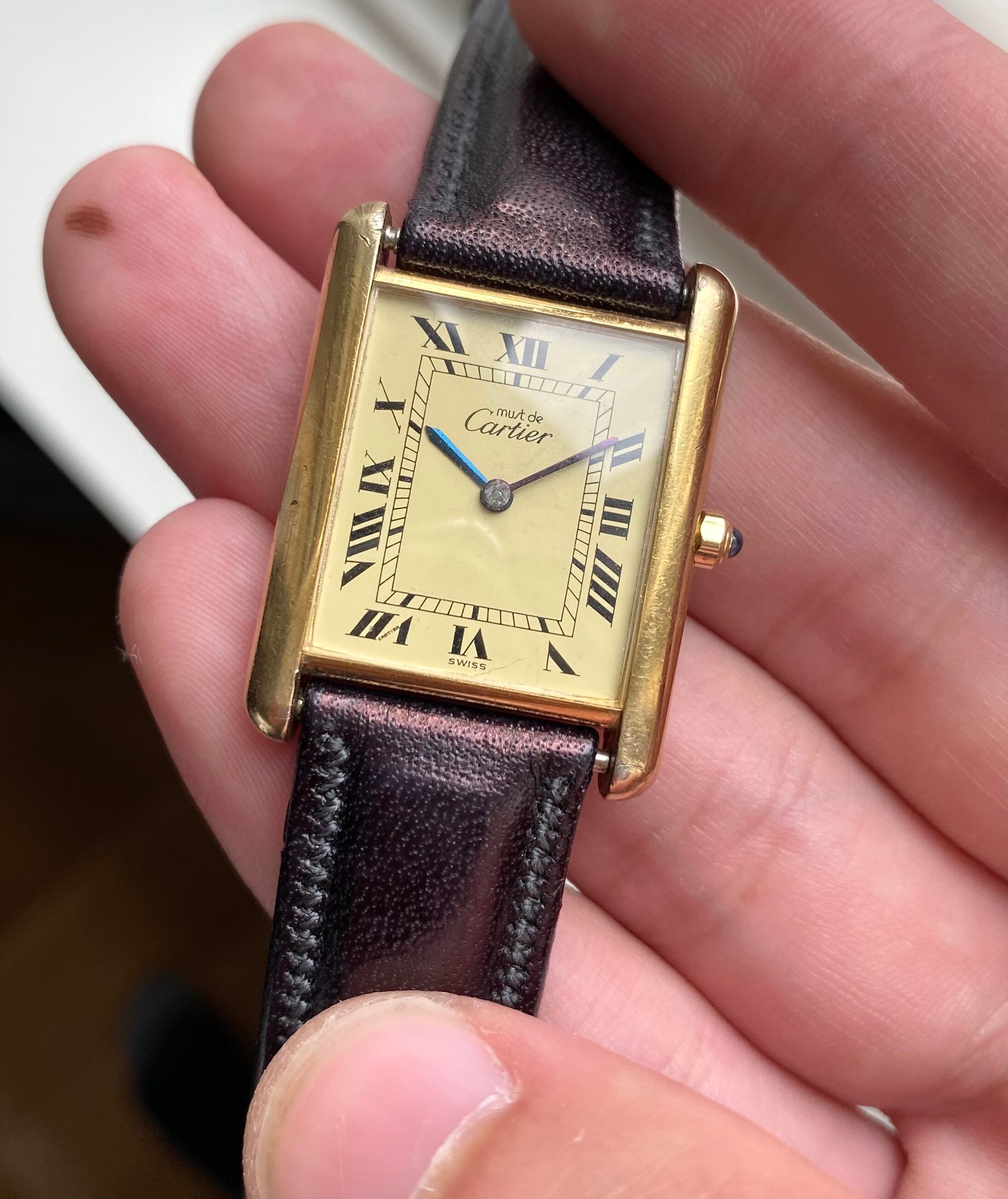 Cartier Tank — Lemon Roman Numerals