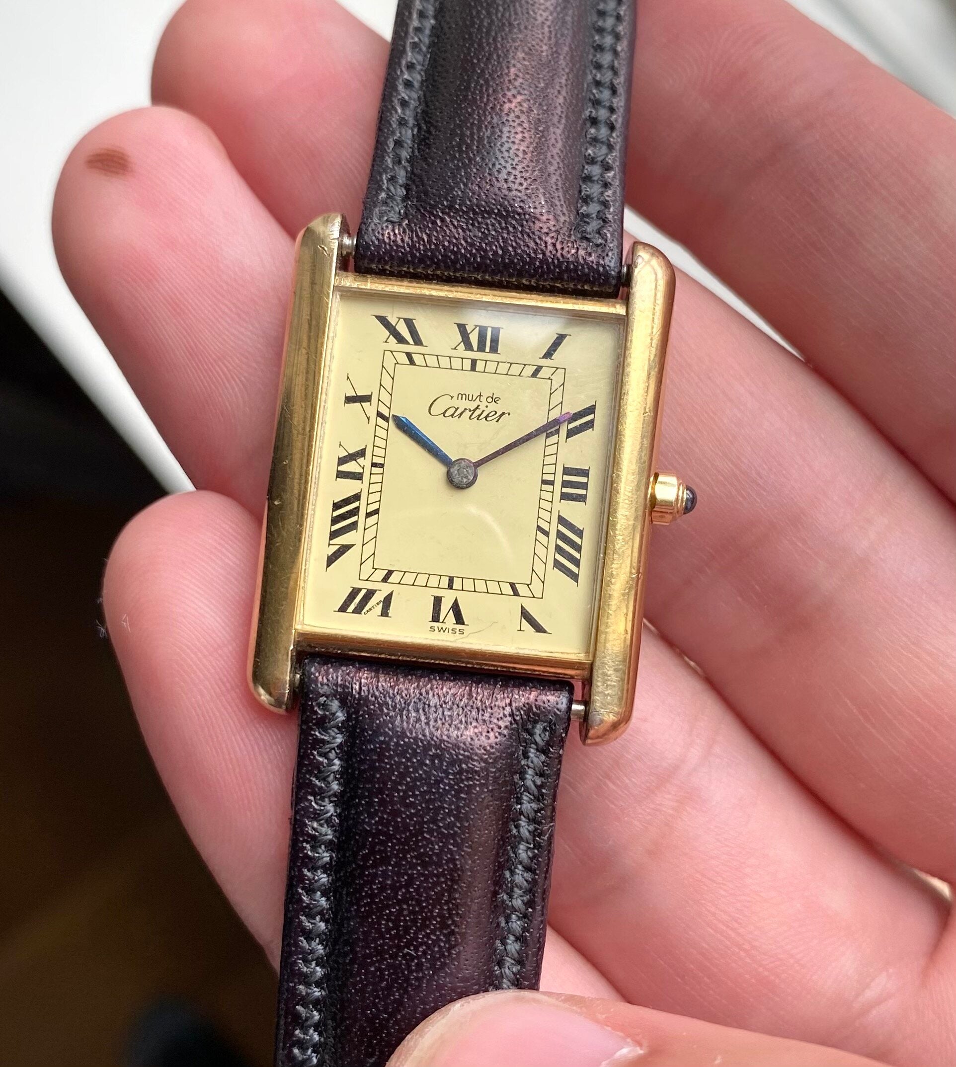 Cartier Tank — Lemon Roman Numerals