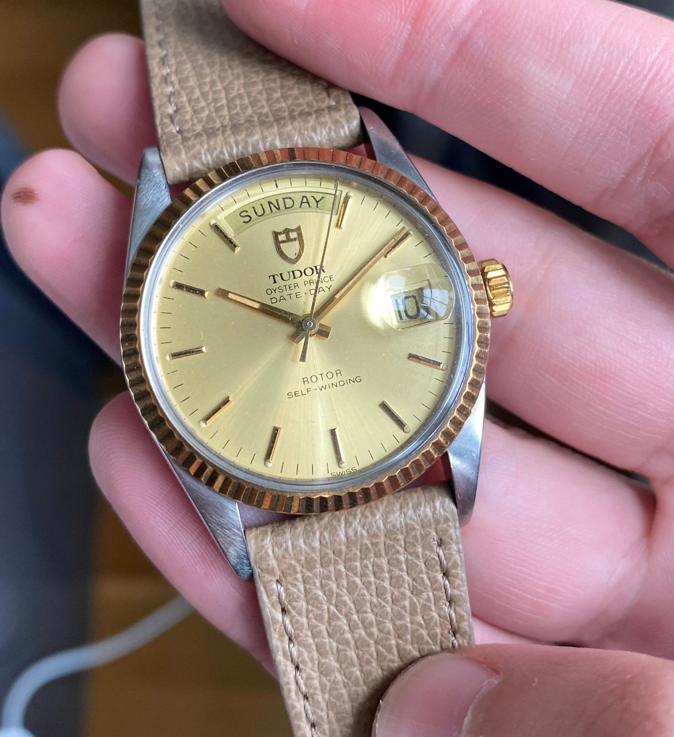 Tudor Oyster Prince Date-day — Champagne Dial