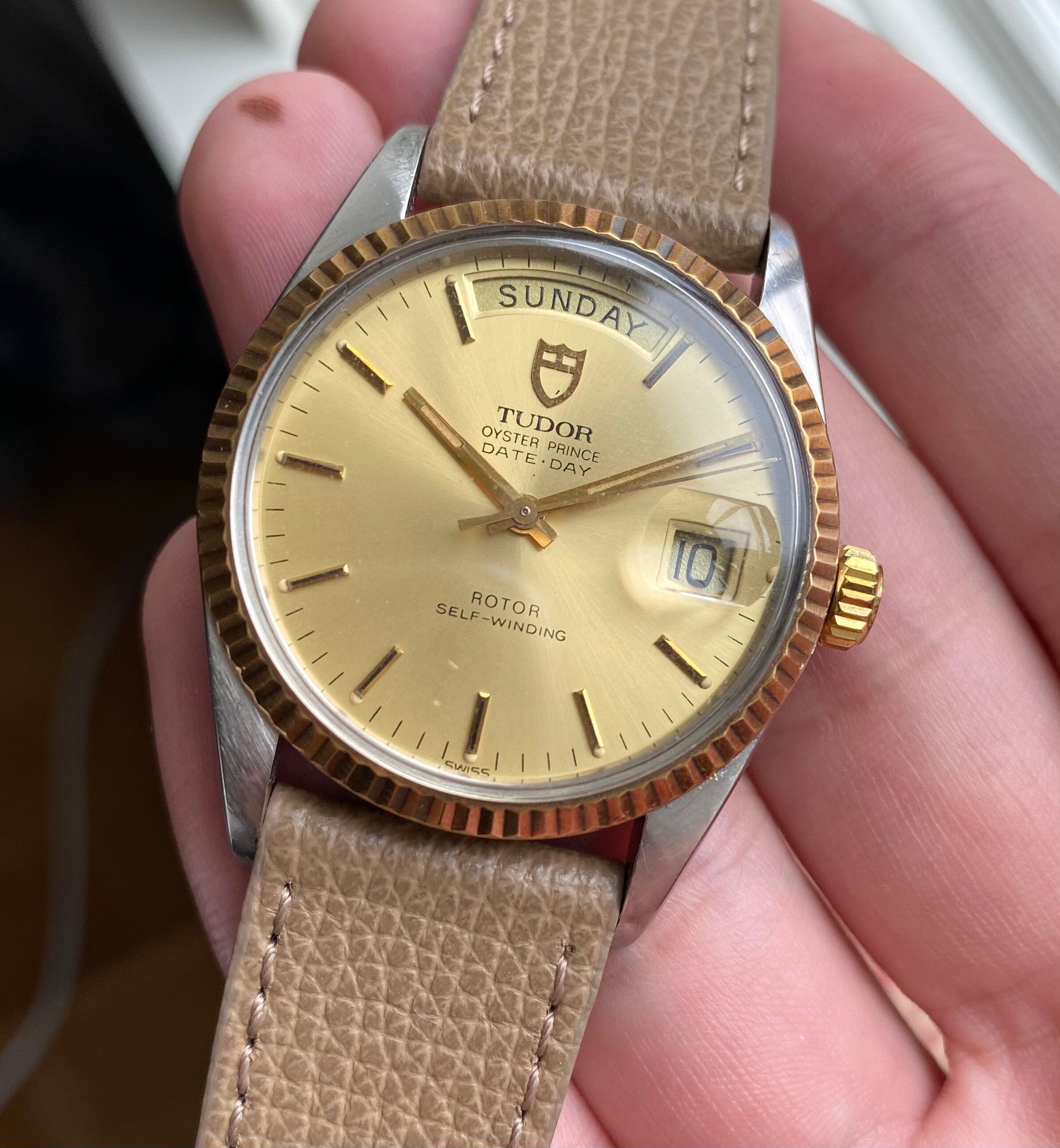 Tudor Oyster Prince Date-day — Champagne Dial