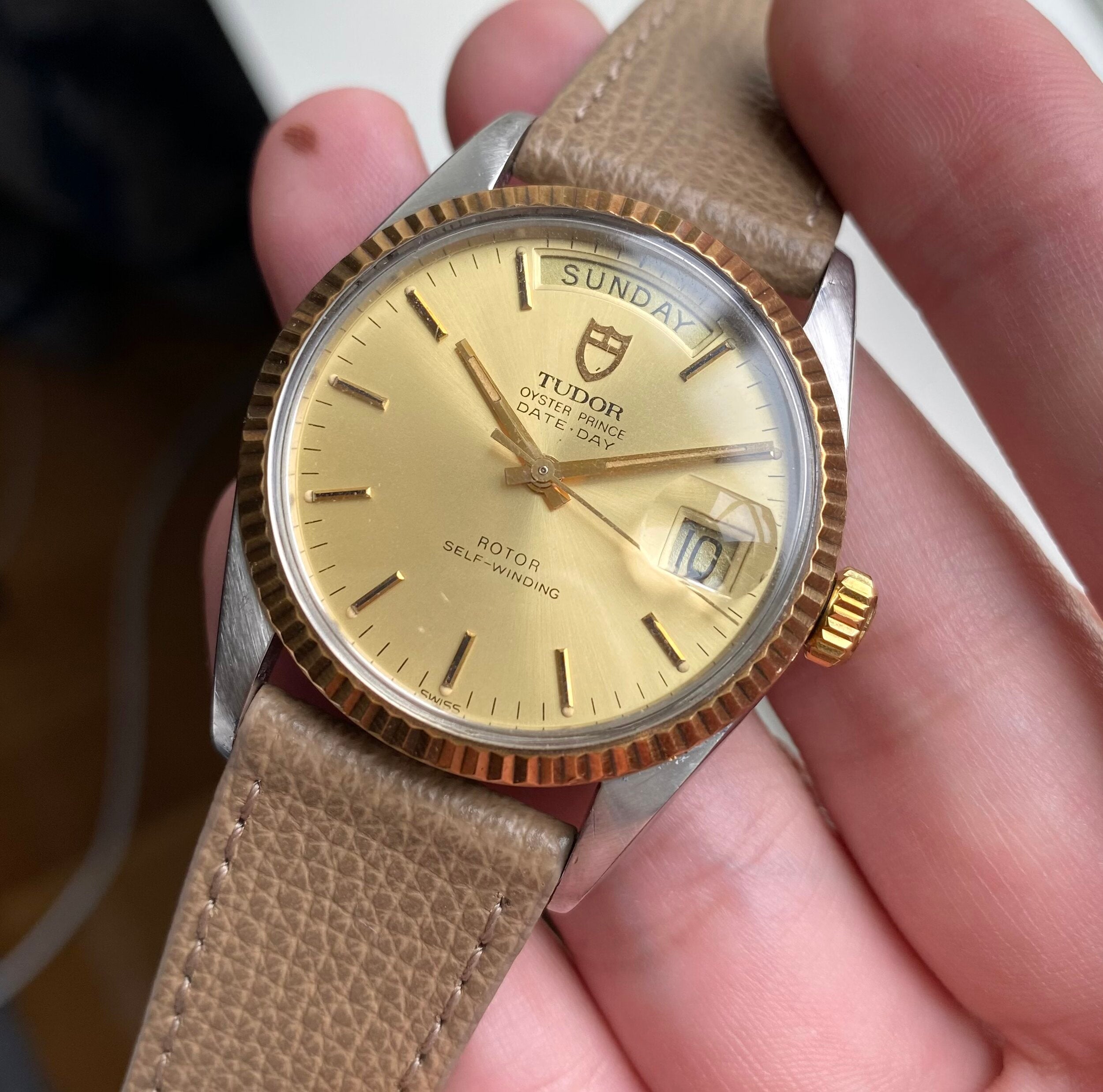 Tudor Oyster Prince Date-day — Champagne Dial