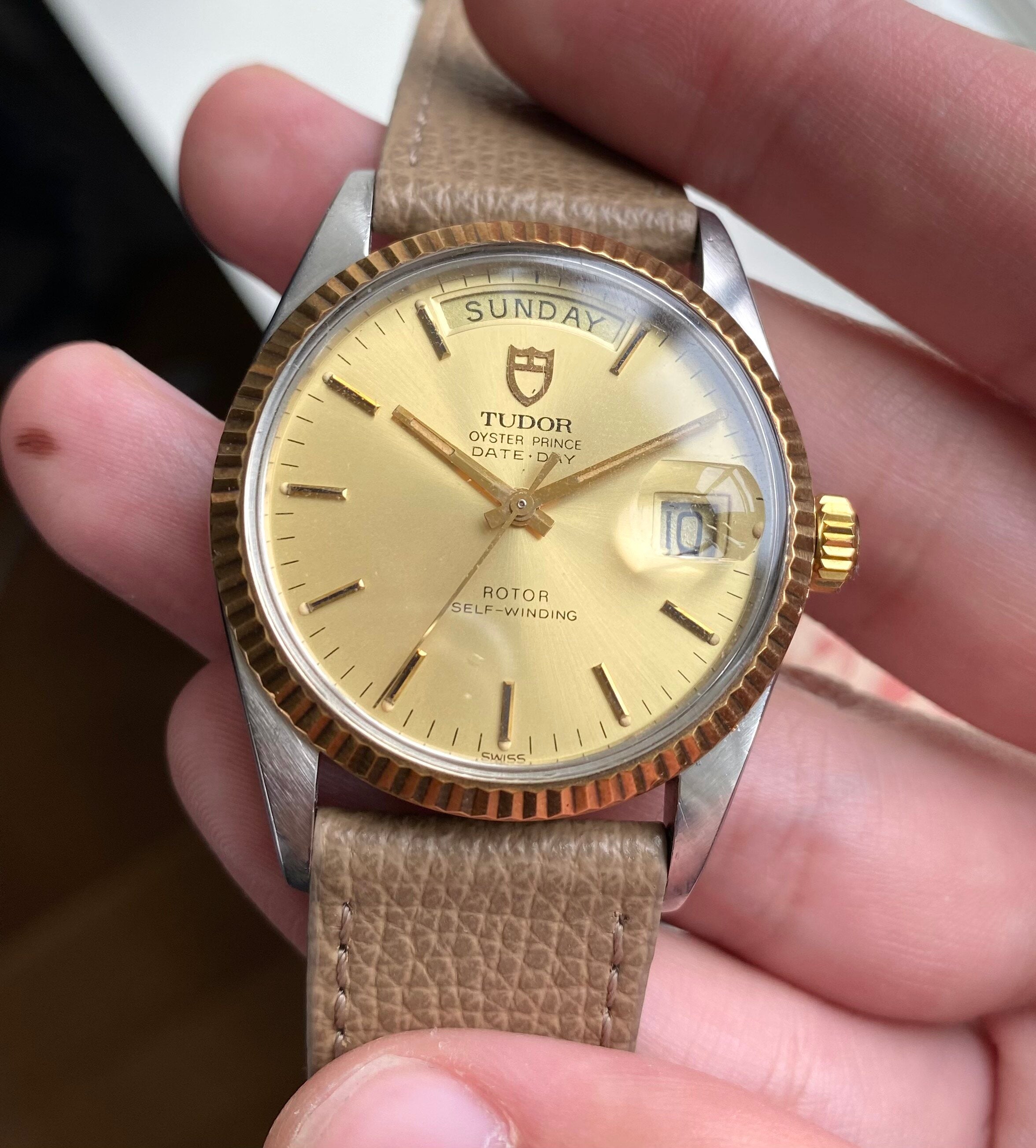 Tudor Oyster Prince Date-day — Champagne Dial