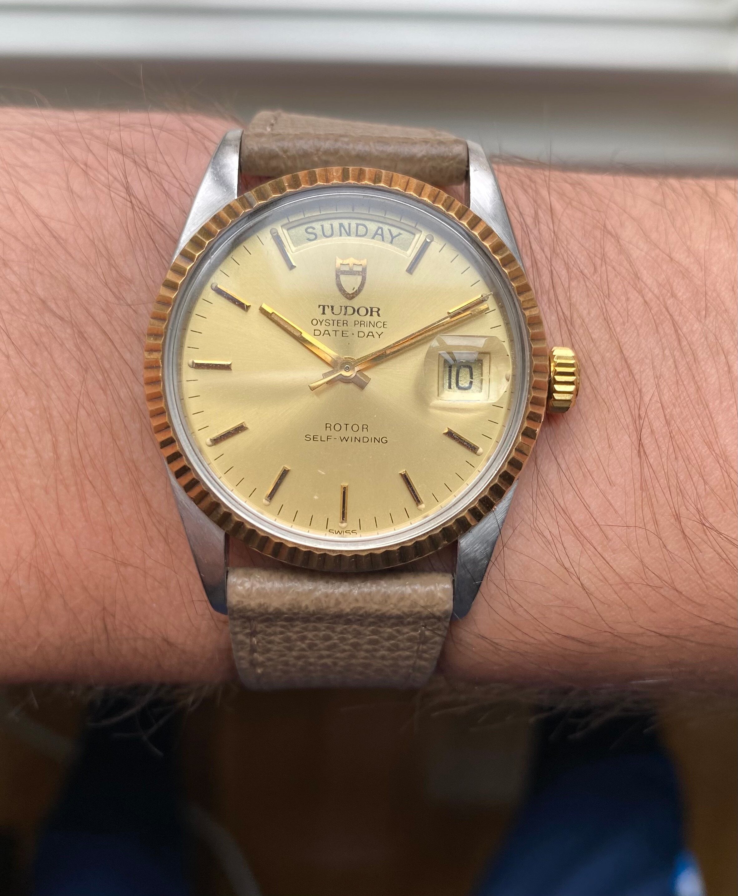 Tudor Oyster Prince Date-day — Champagne Dial