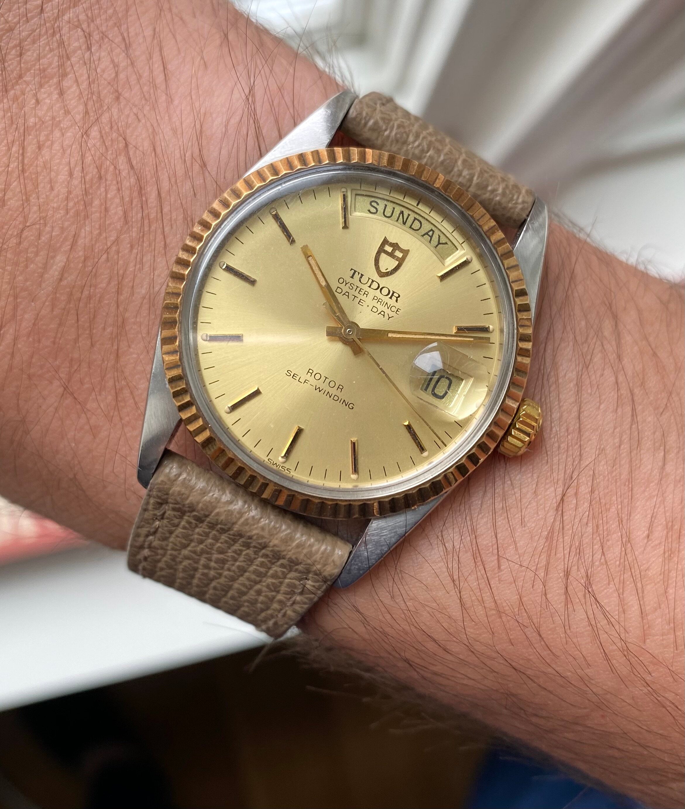 Tudor Oyster Prince Date-day — Champagne Dial