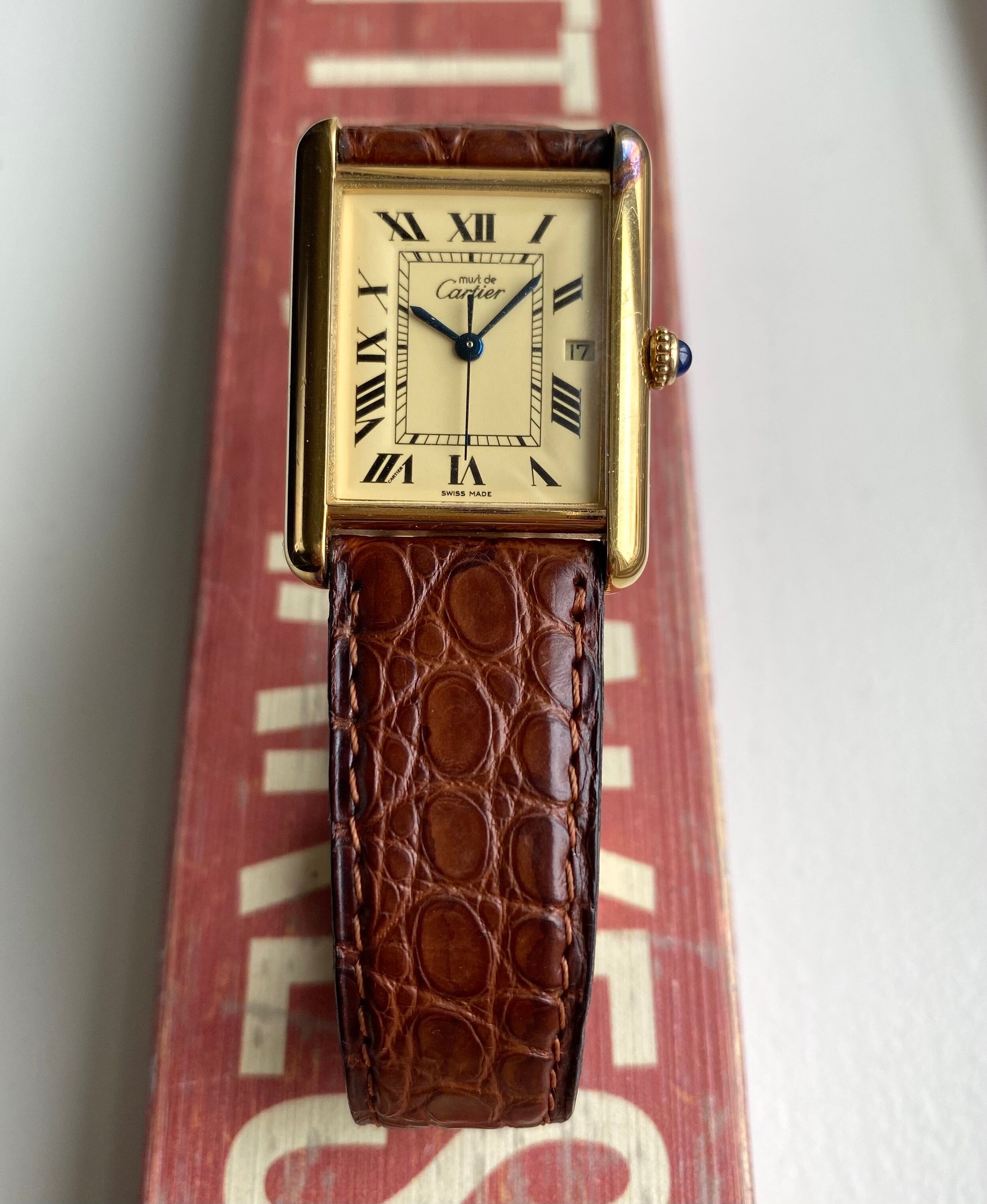 Cartier Tank ref. 2413 — Lemon Roman Numerals