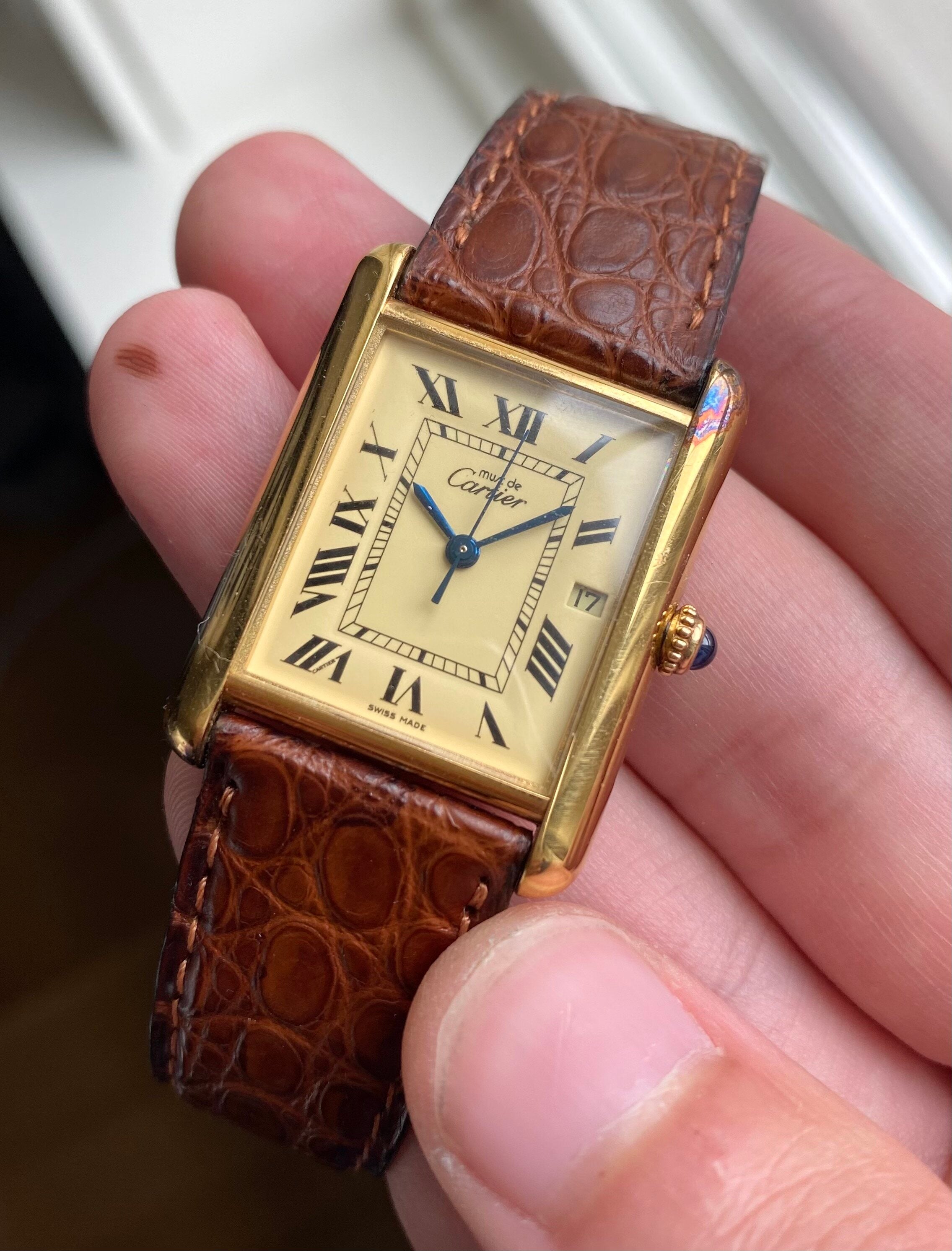 Cartier Tank ref. 2413 — Lemon Roman Numerals