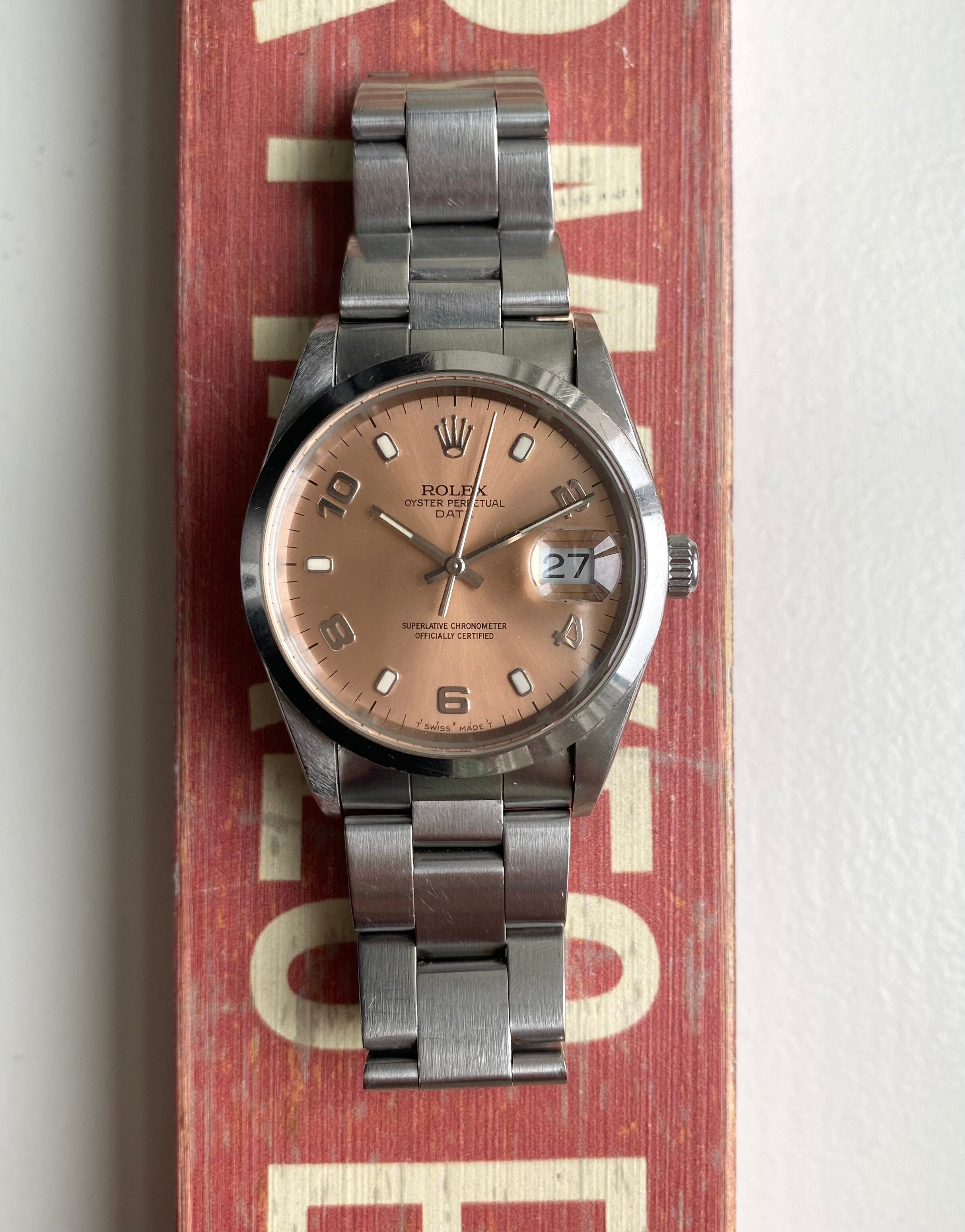 Rolex Oysterperpetual Date ref. 15200 — Salmon Dial