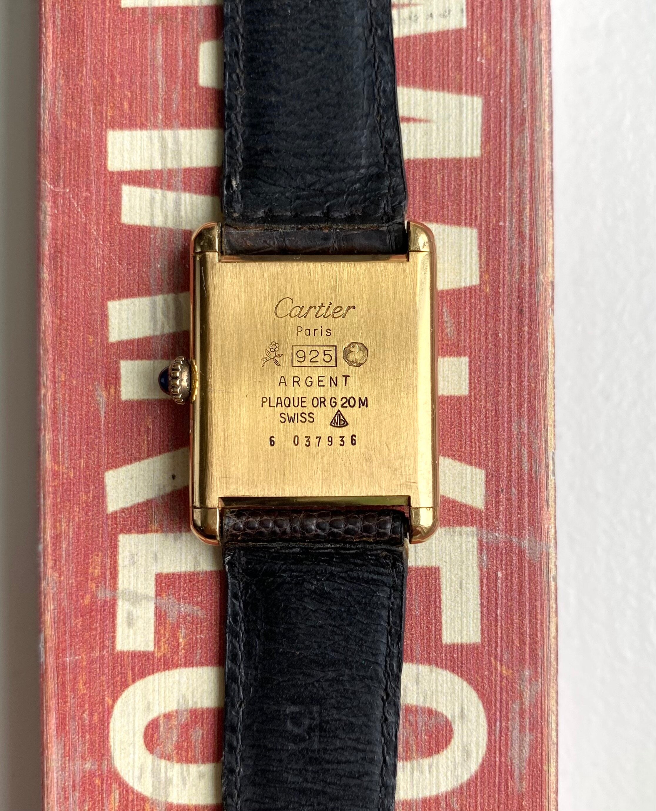 Cartier Tank — Wood "Spider" Dial