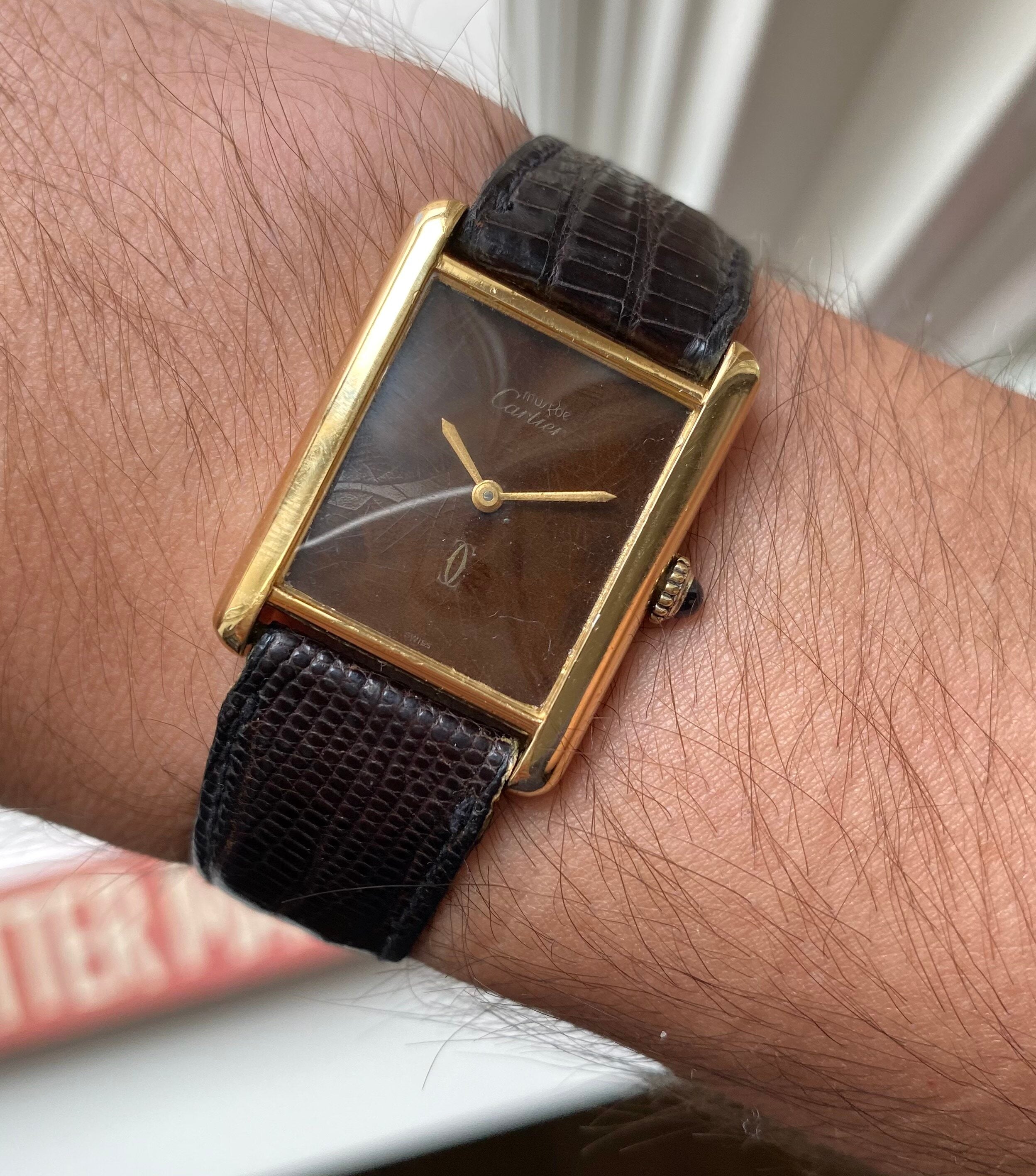 Cartier Tank — Wood "Spider" Dial