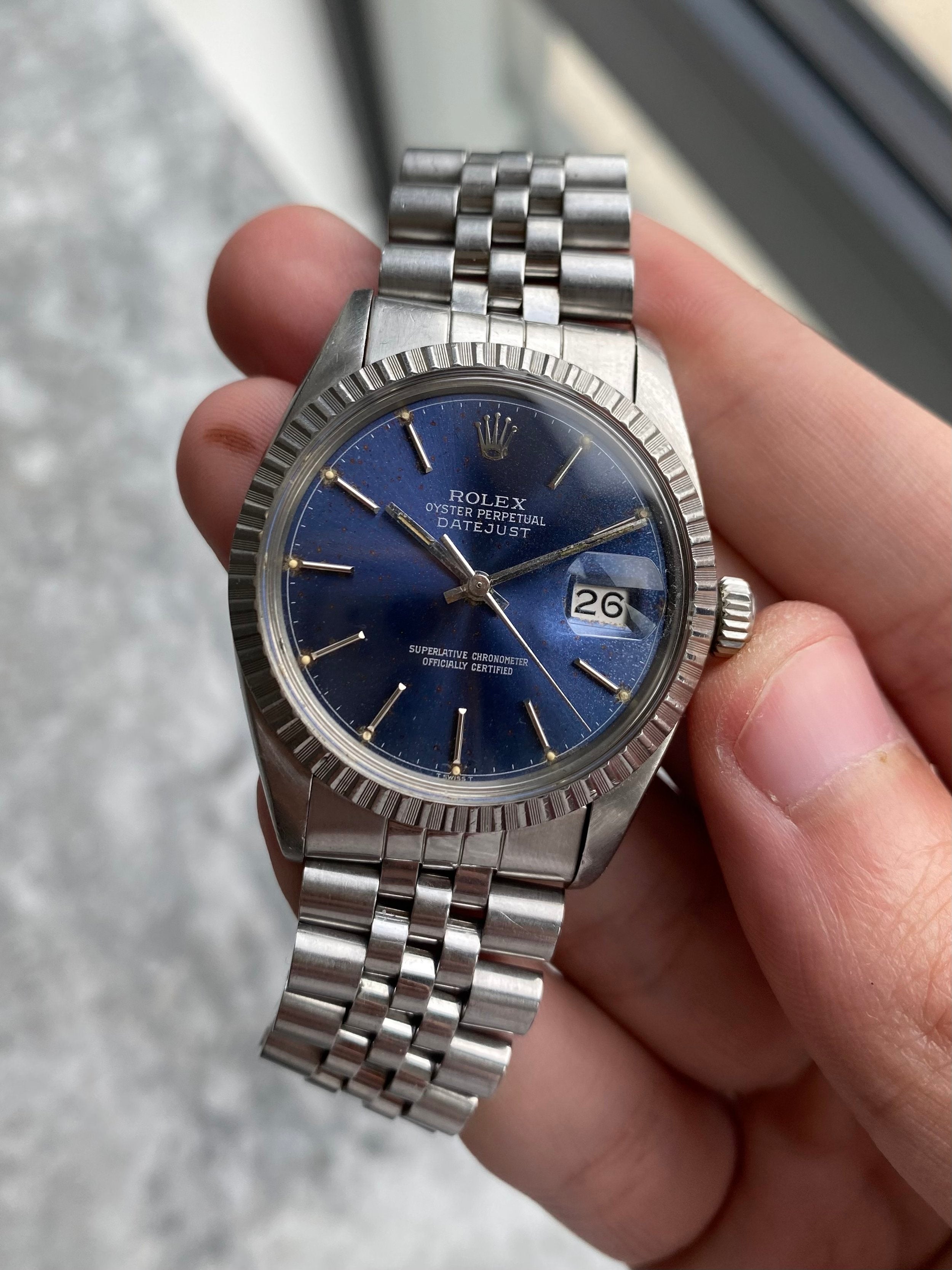 Rolex Datejust 16030 - Blue Dial.