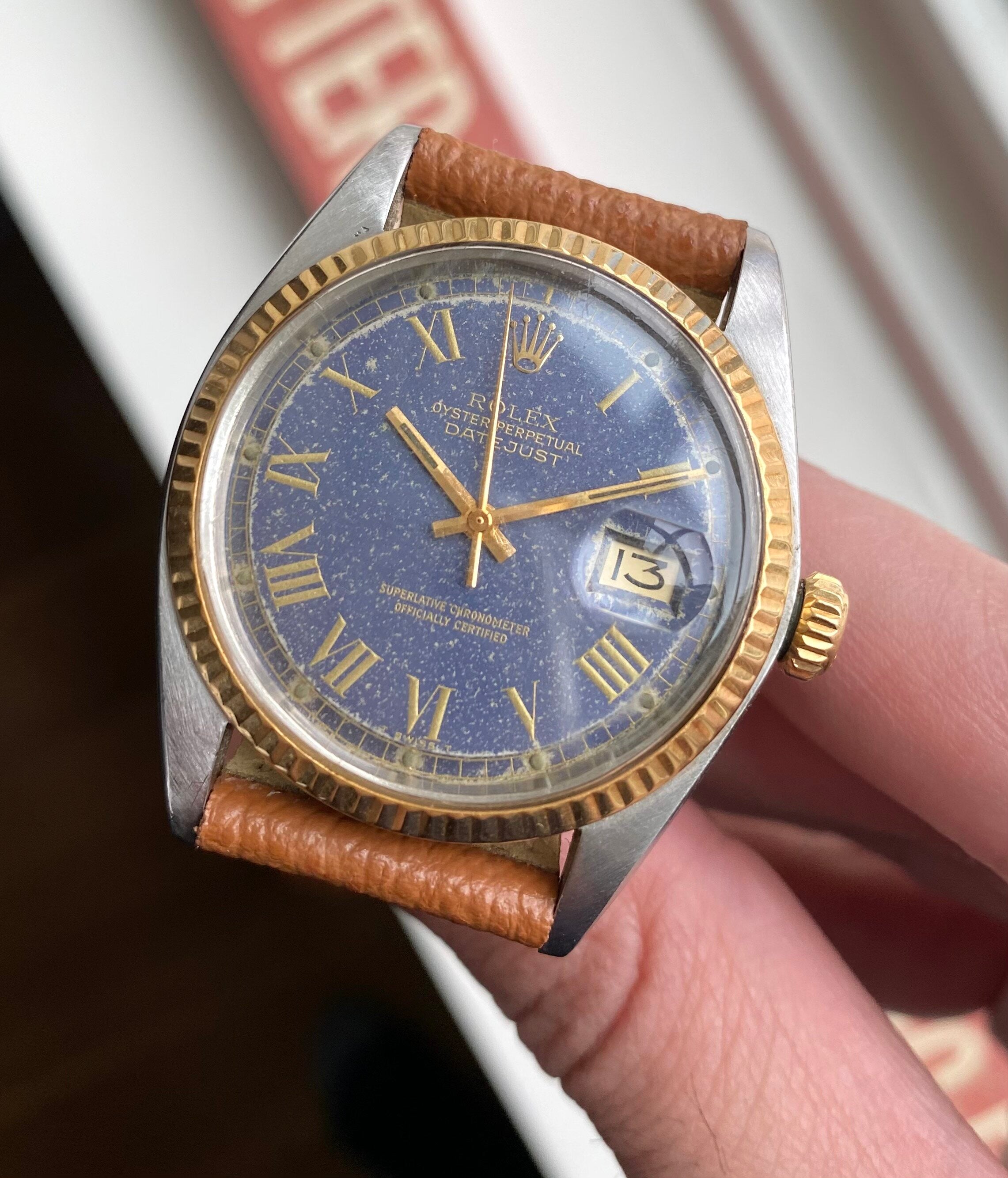 Rolex Datejust ref. 1601 — Two-tone Blue "Buckley" Dial