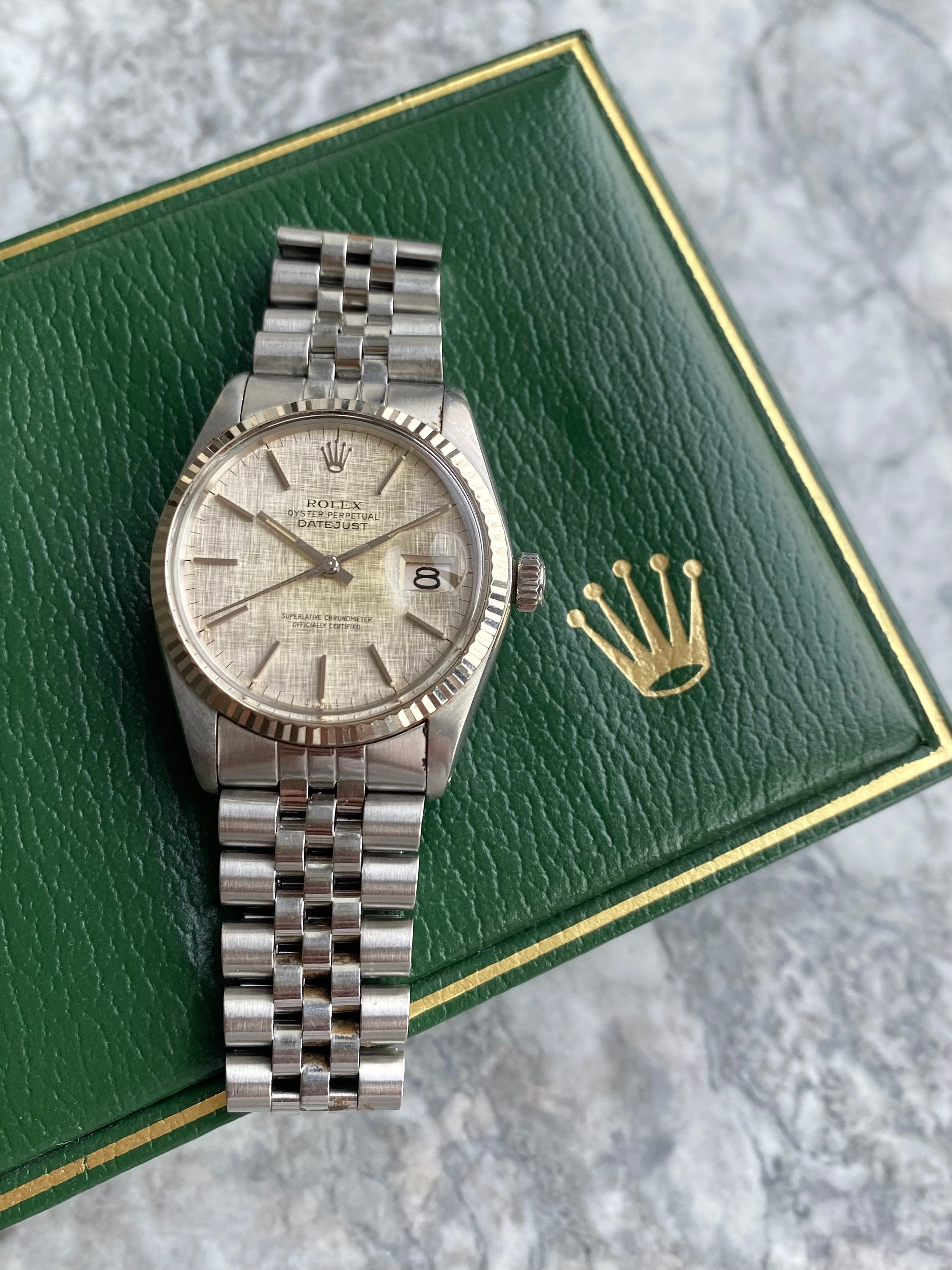 Rolex Datejust 16014 - Silver Linen.