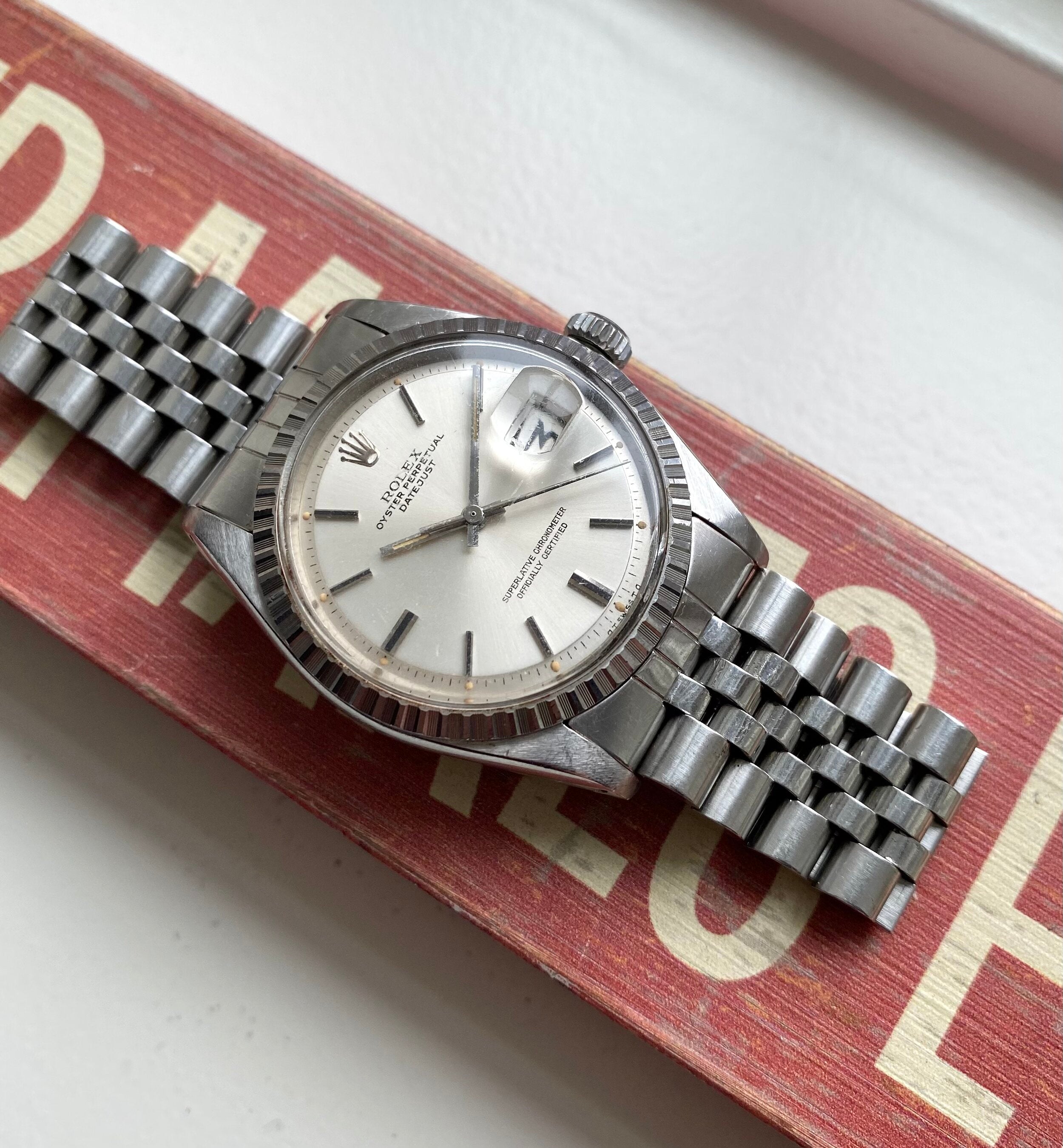 Rolex Datejust ref. 1603 — Silver "Sigma" Dial