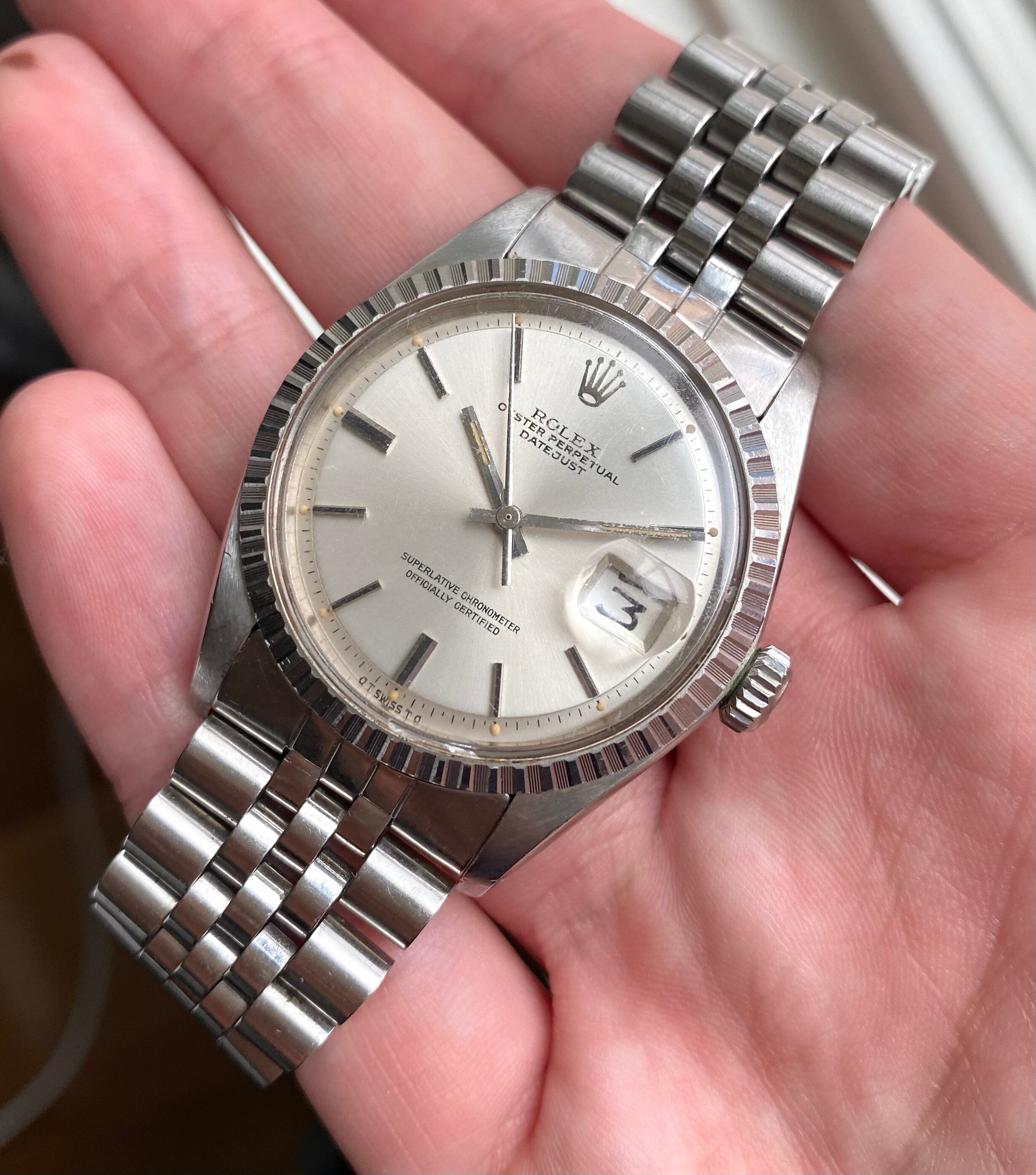 Rolex Datejust ref. 1603 — Silver "Sigma" Dial