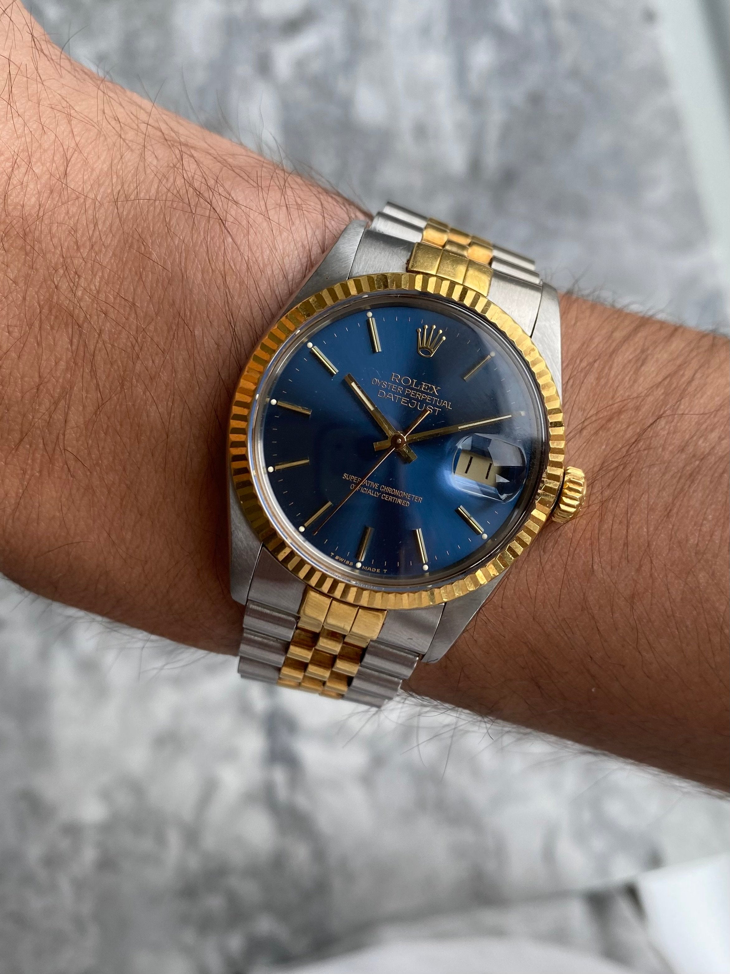 Rolex Datejust 16013 - Blue Two Tone.