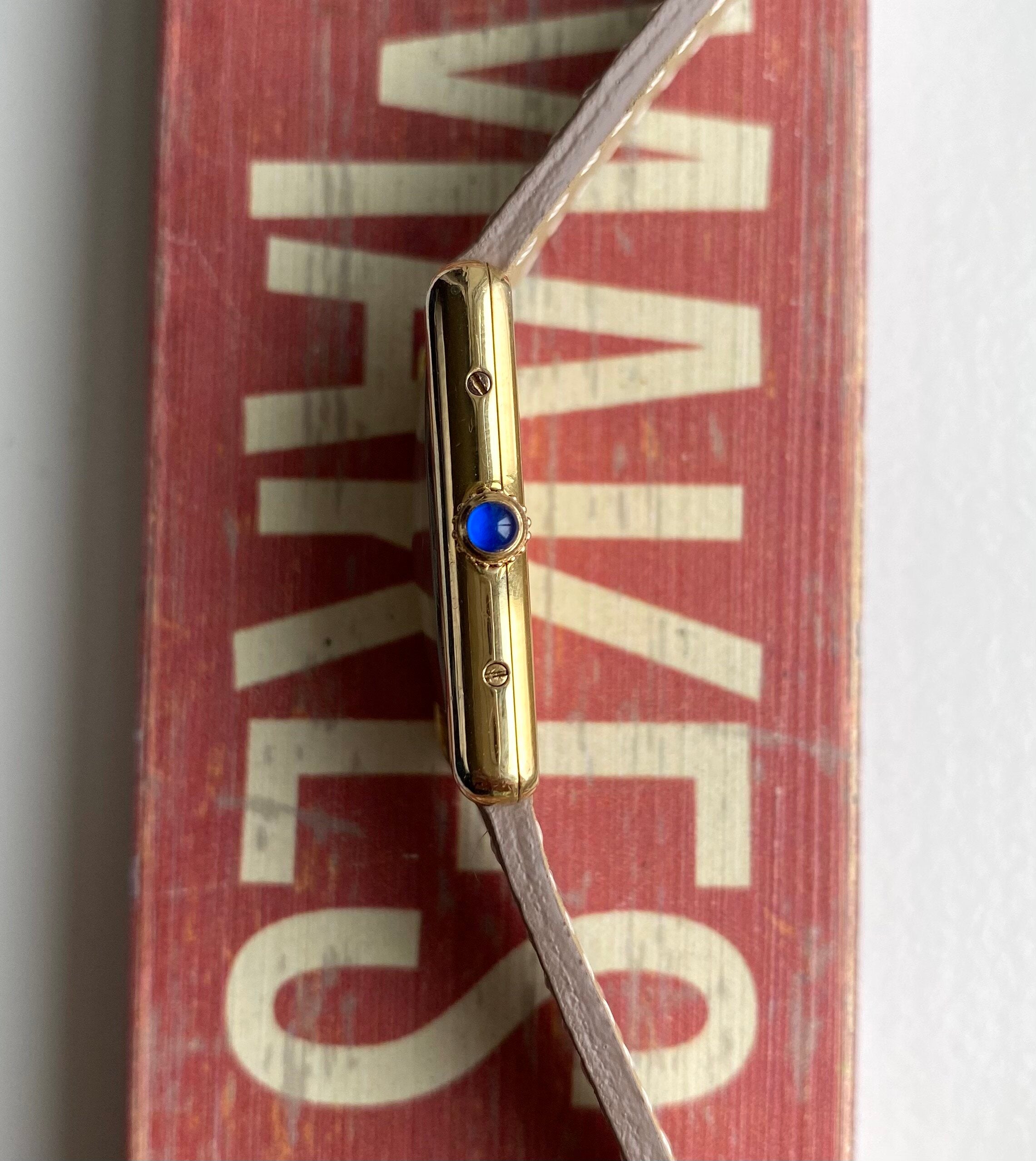 Cartier Tank — Blue Laquer Dial