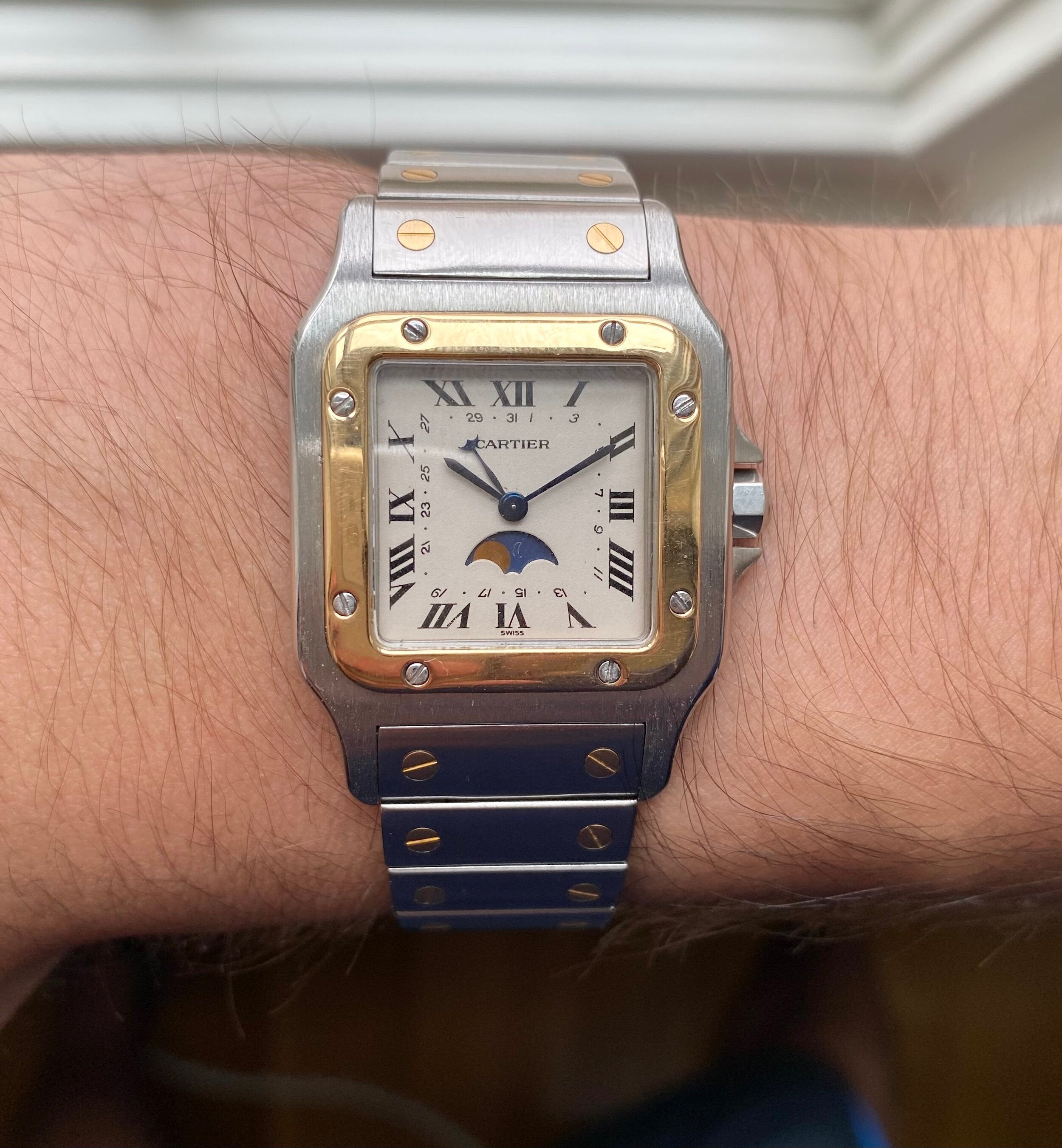 Cartier Santos Galbée — Rare Moonphase