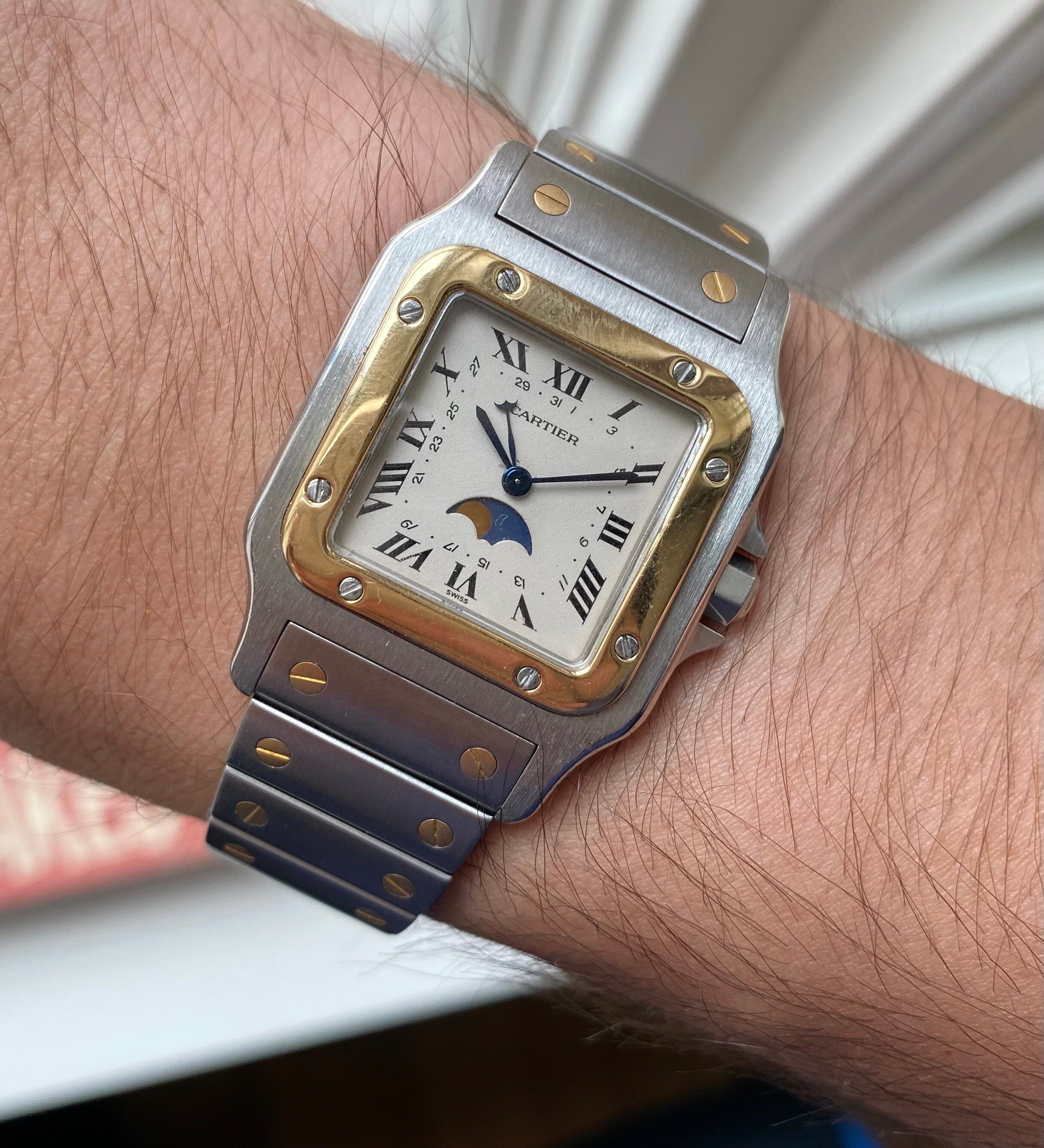 Cartier Santos Galbée — Rare Moonphase