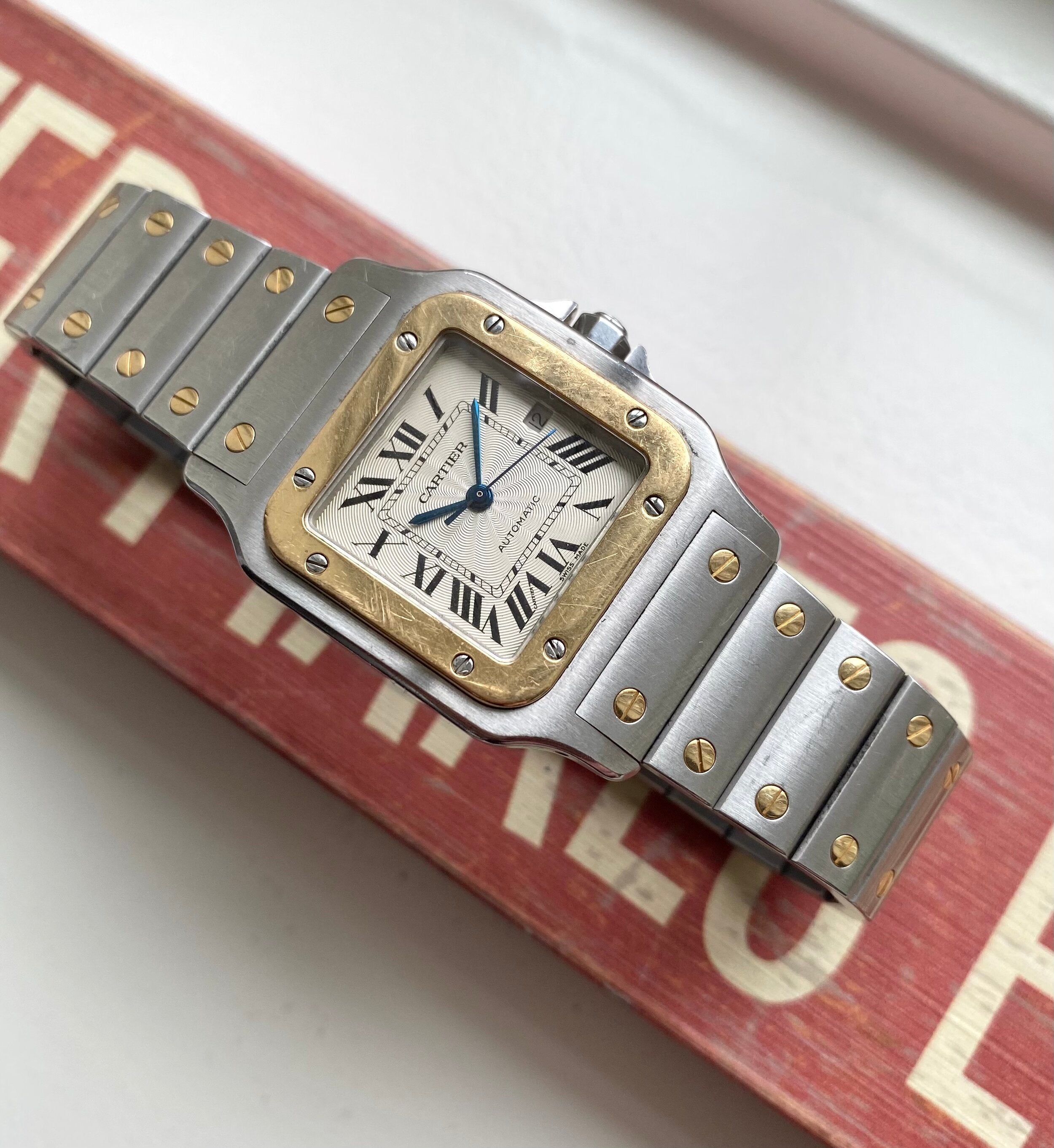 Cartier Santos Galbée — Guilloché Dial