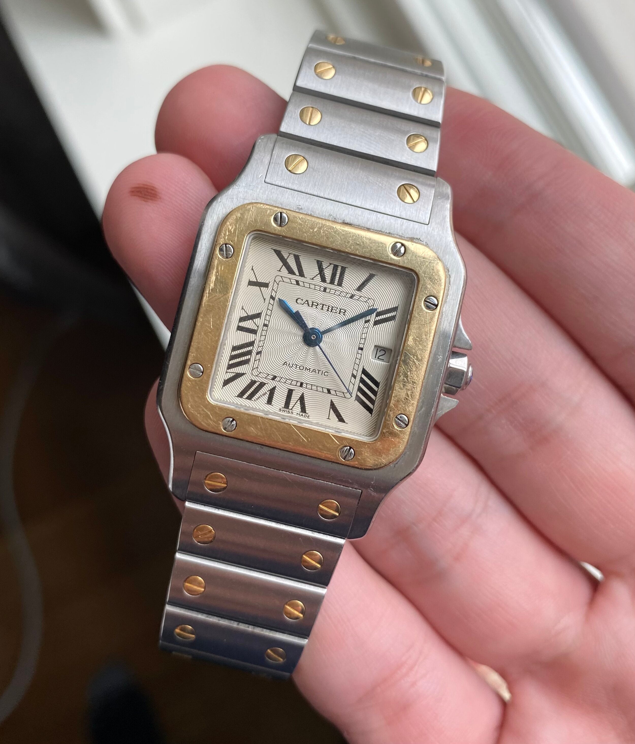 Cartier Santos Galbée — Guilloché Dial