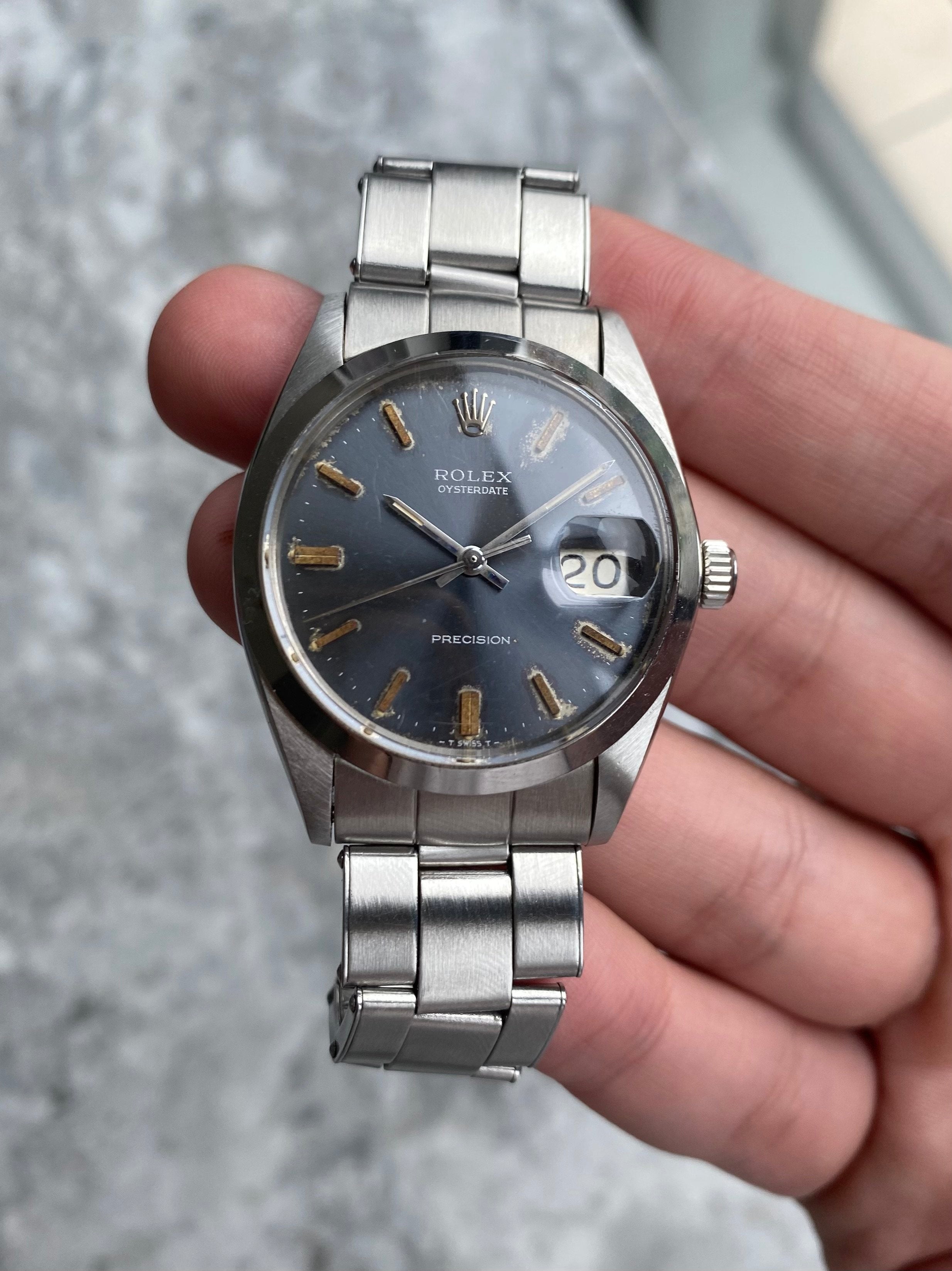 Rolex Precision Oysterdate - Grey Dial.