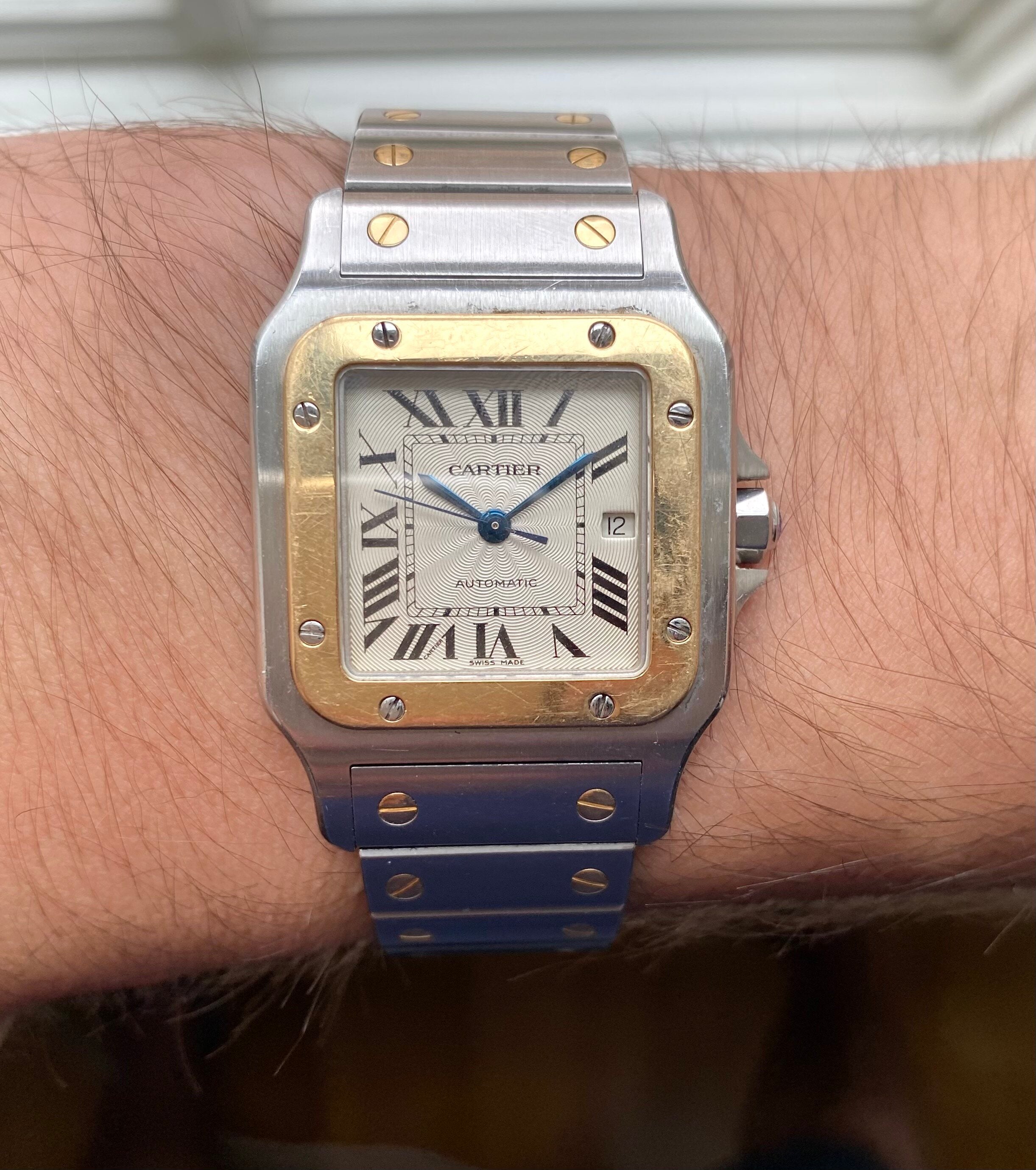 Cartier Santos Galbée — Guilloché Dial