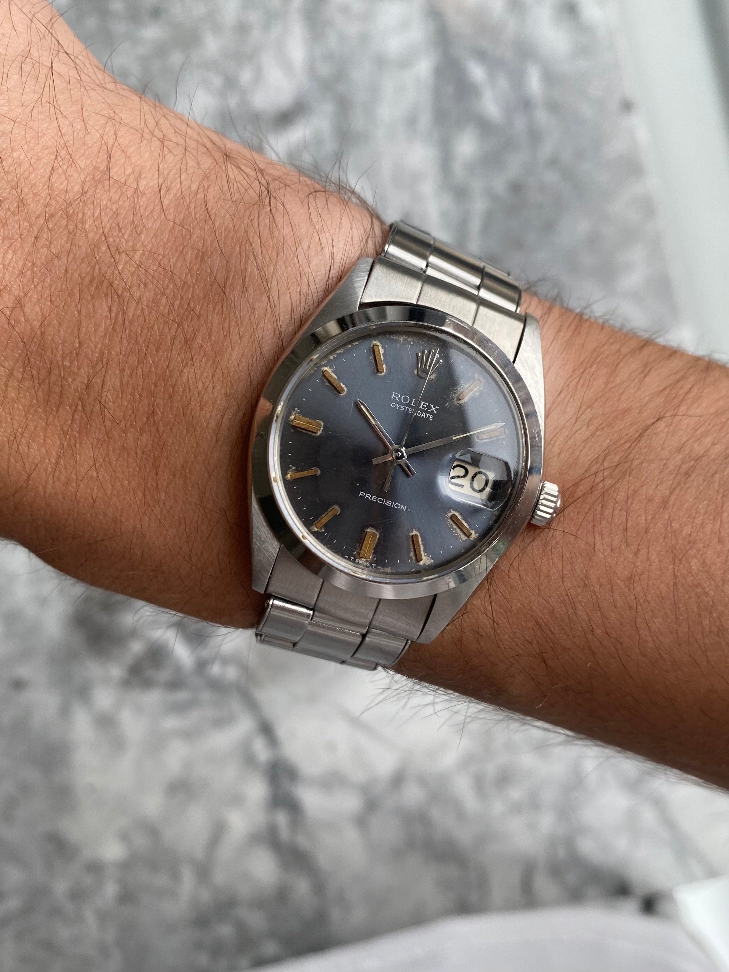 Rolex Precision Oysterdate - Grey Dial.