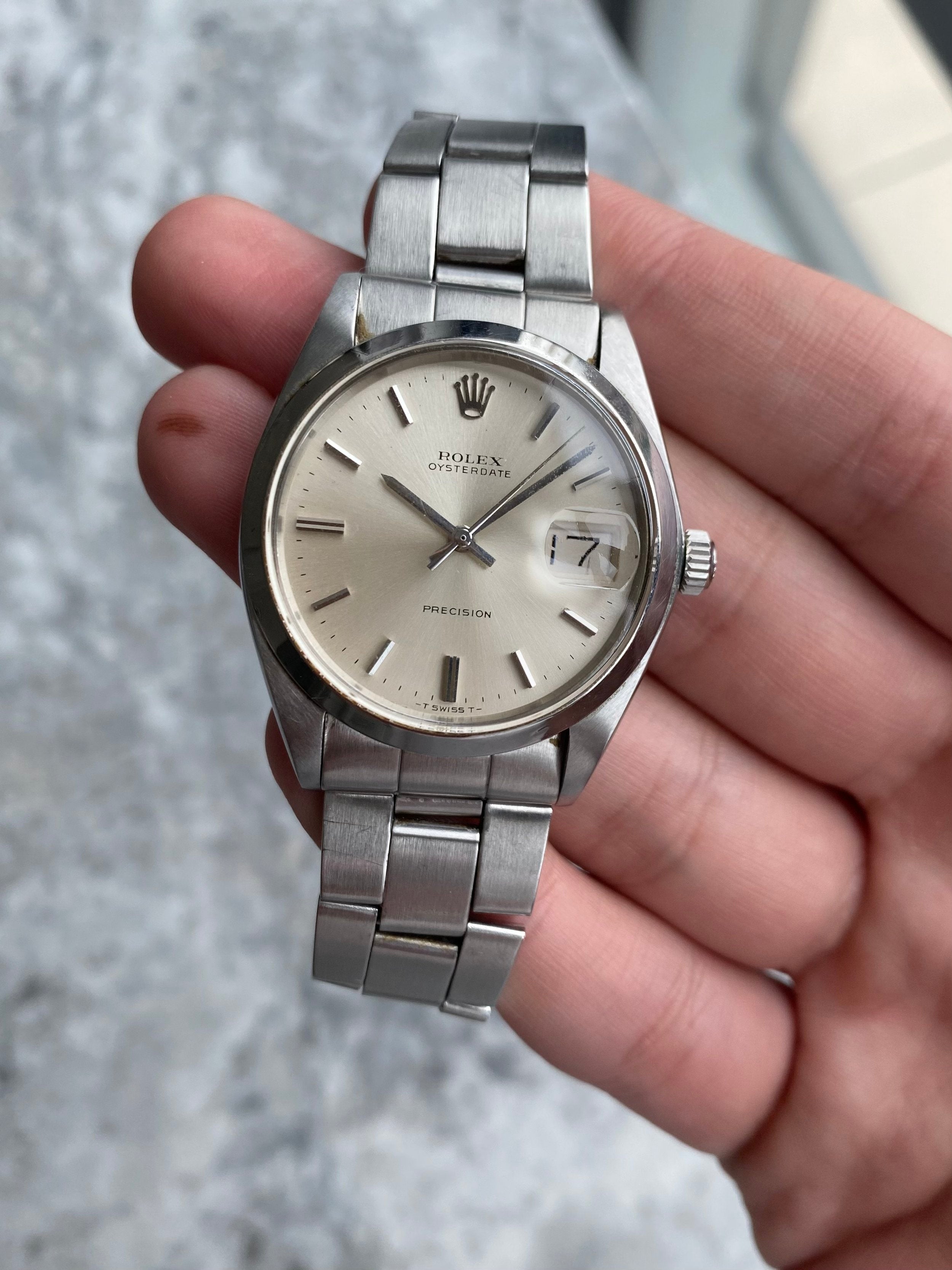 Rolex Oysterdate Precision - Silver.