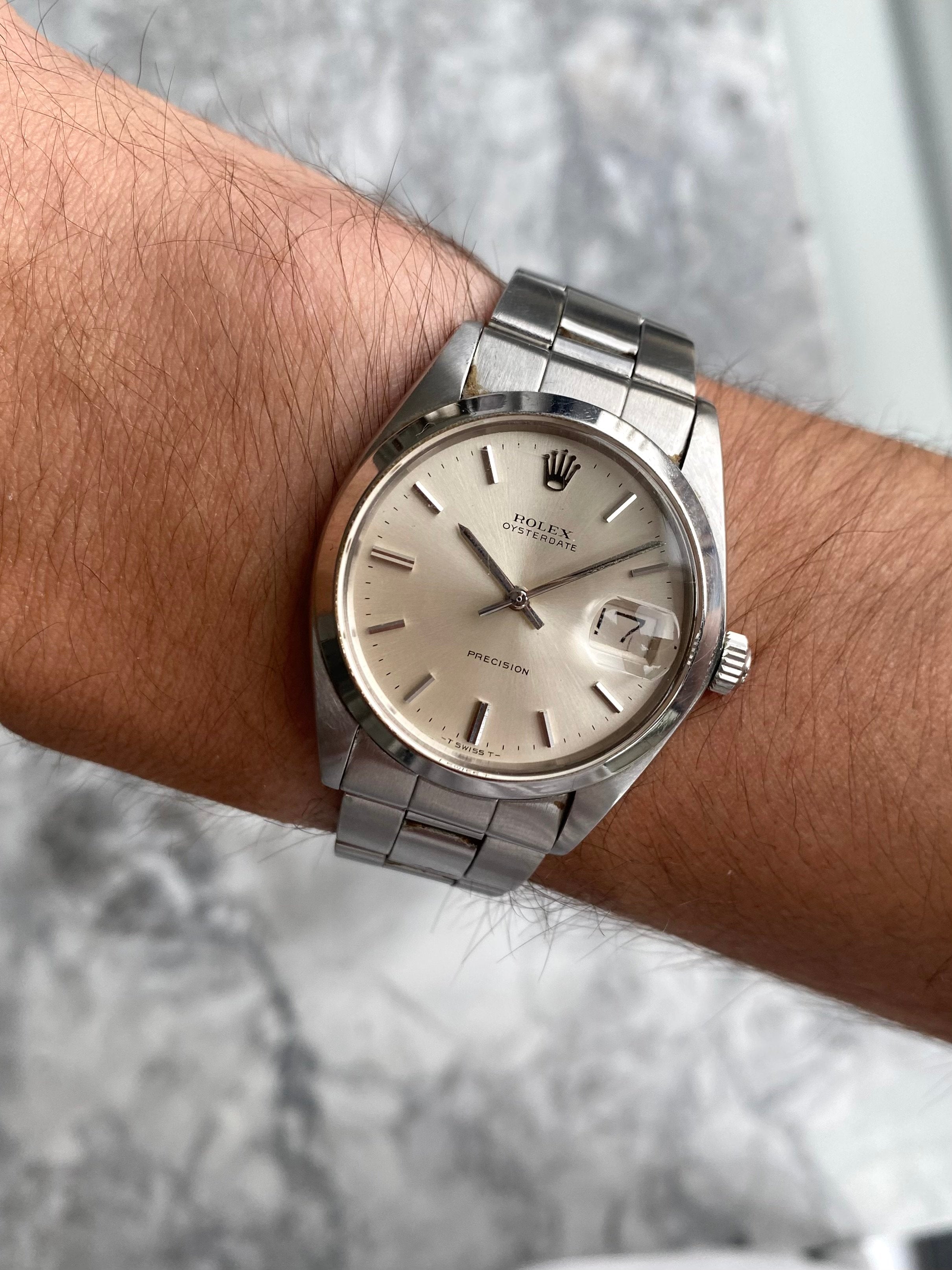 Rolex Oysterdate Precision - Silver.