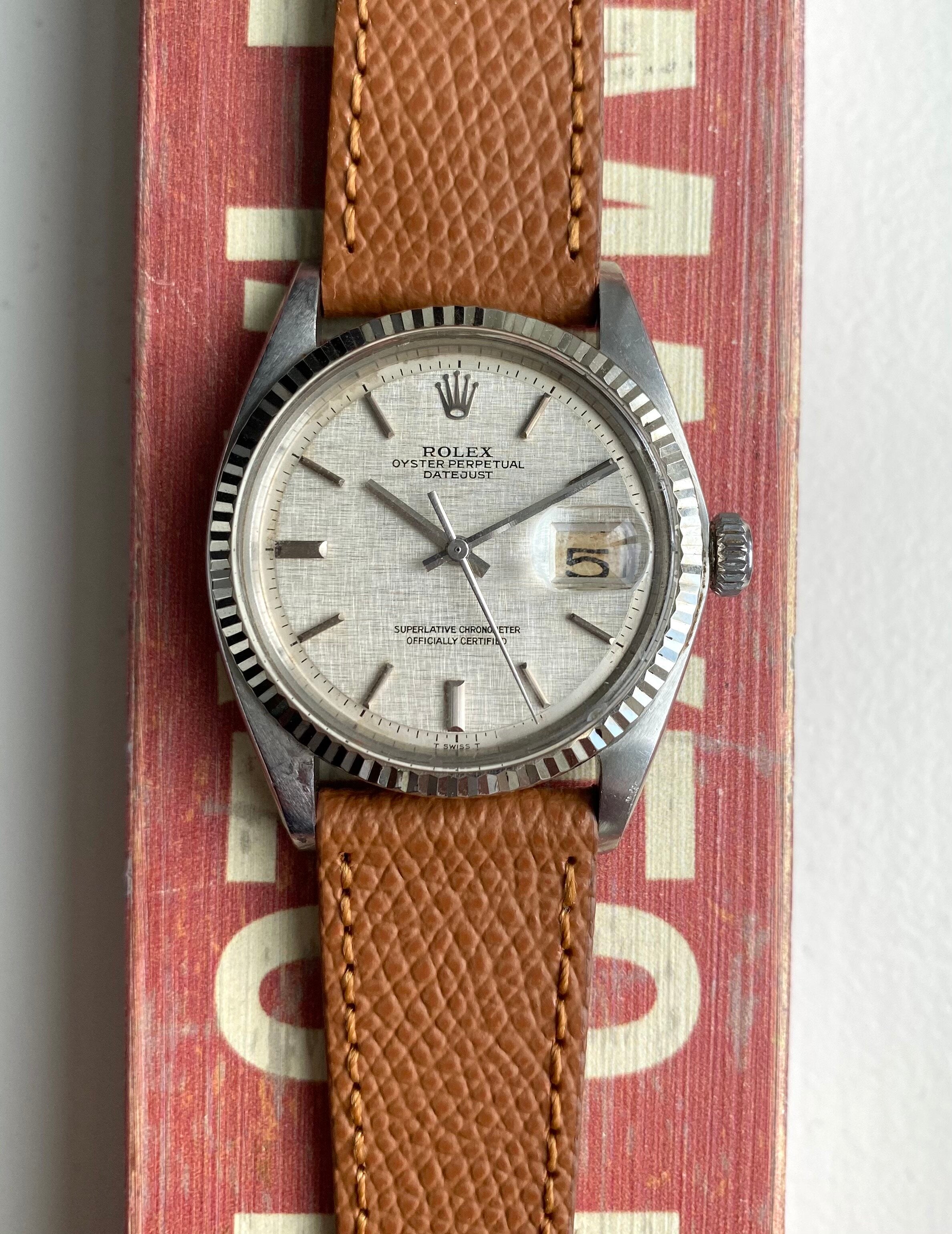 Rolex Datejust ref. 1601 — Silver Linen Dial