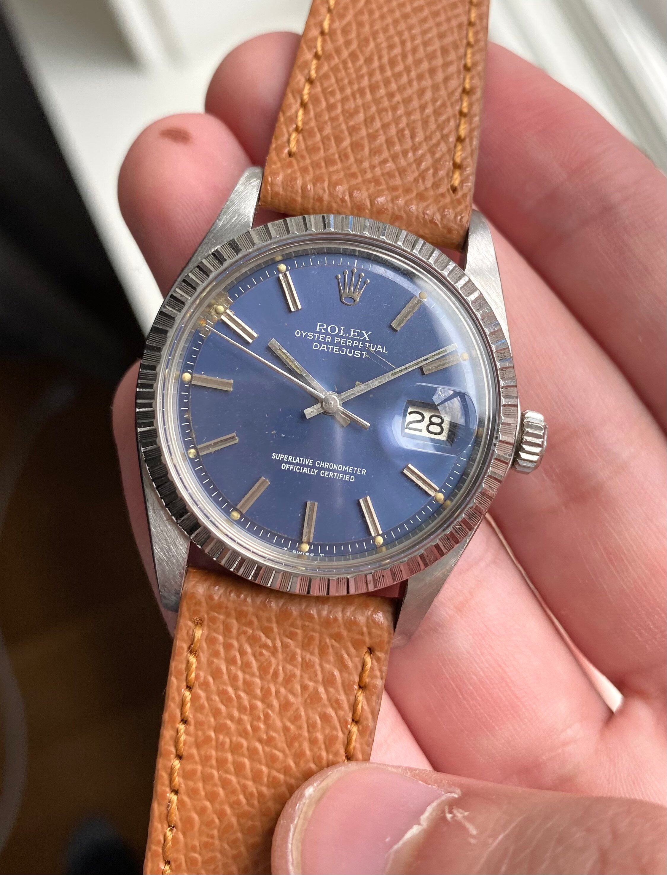 Rolex Datejust ref. 1603 — Blue Dial