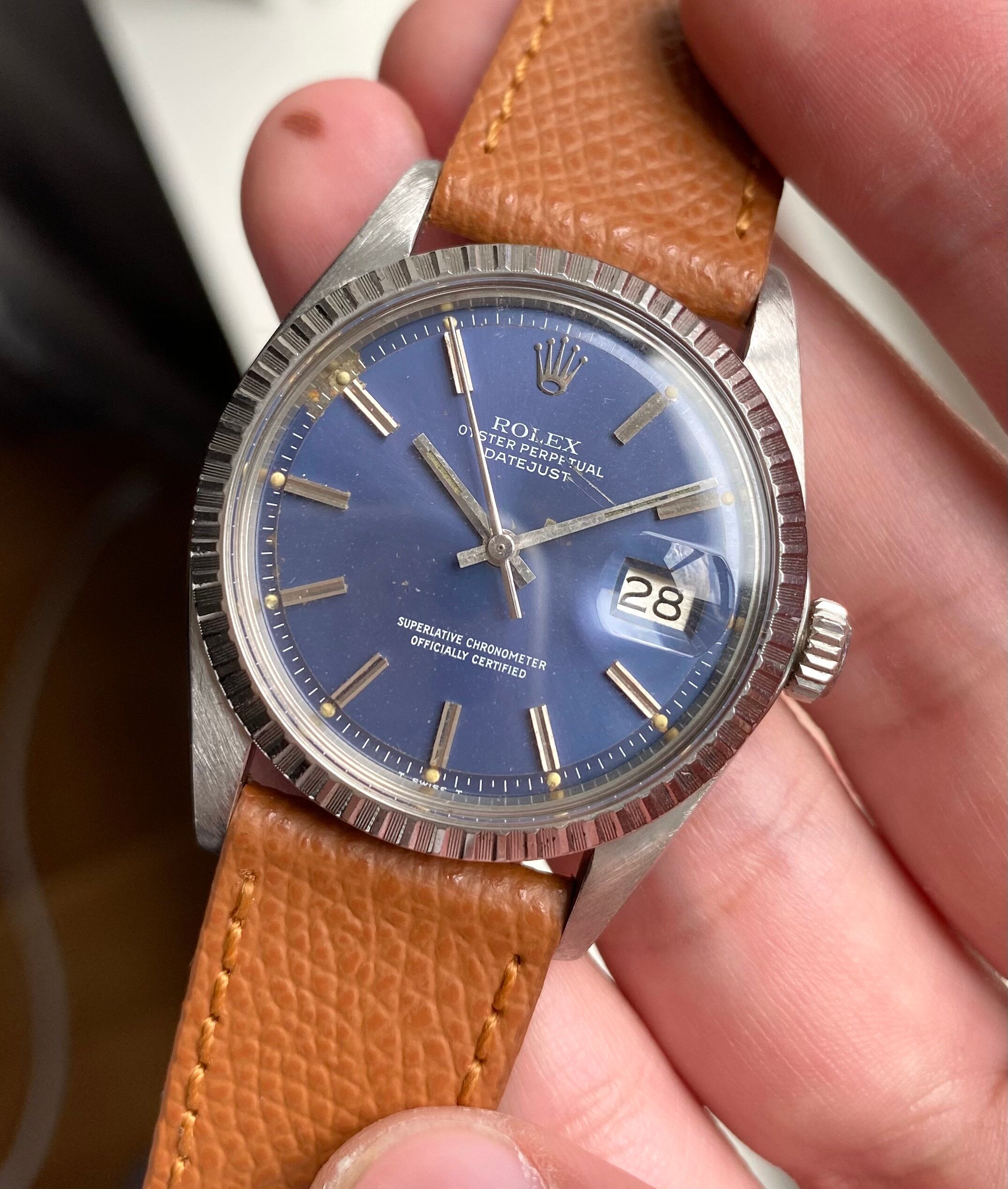 Rolex Datejust ref. 1603 — Blue Dial