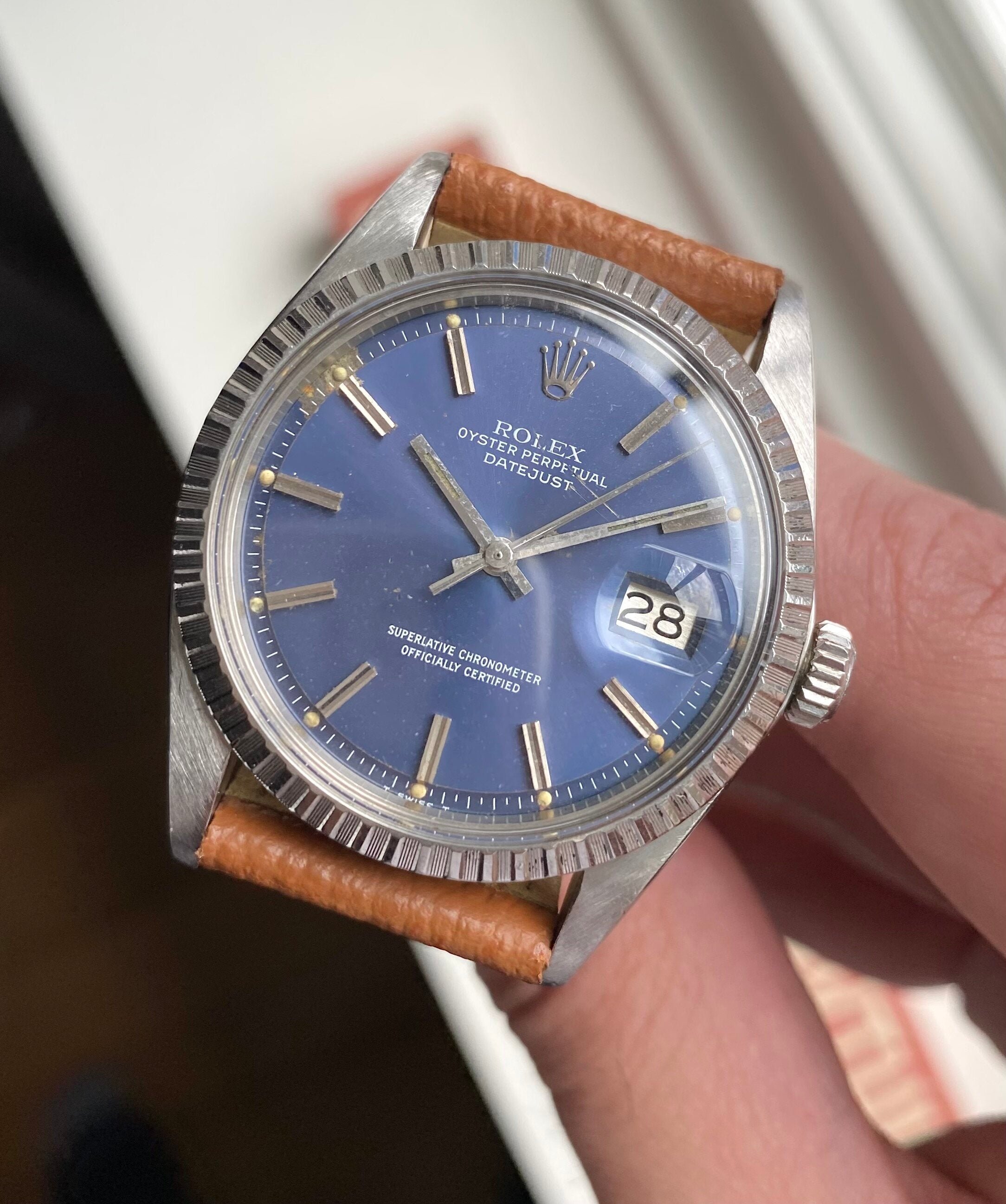 Rolex Datejust ref. 1603 — Blue Dial