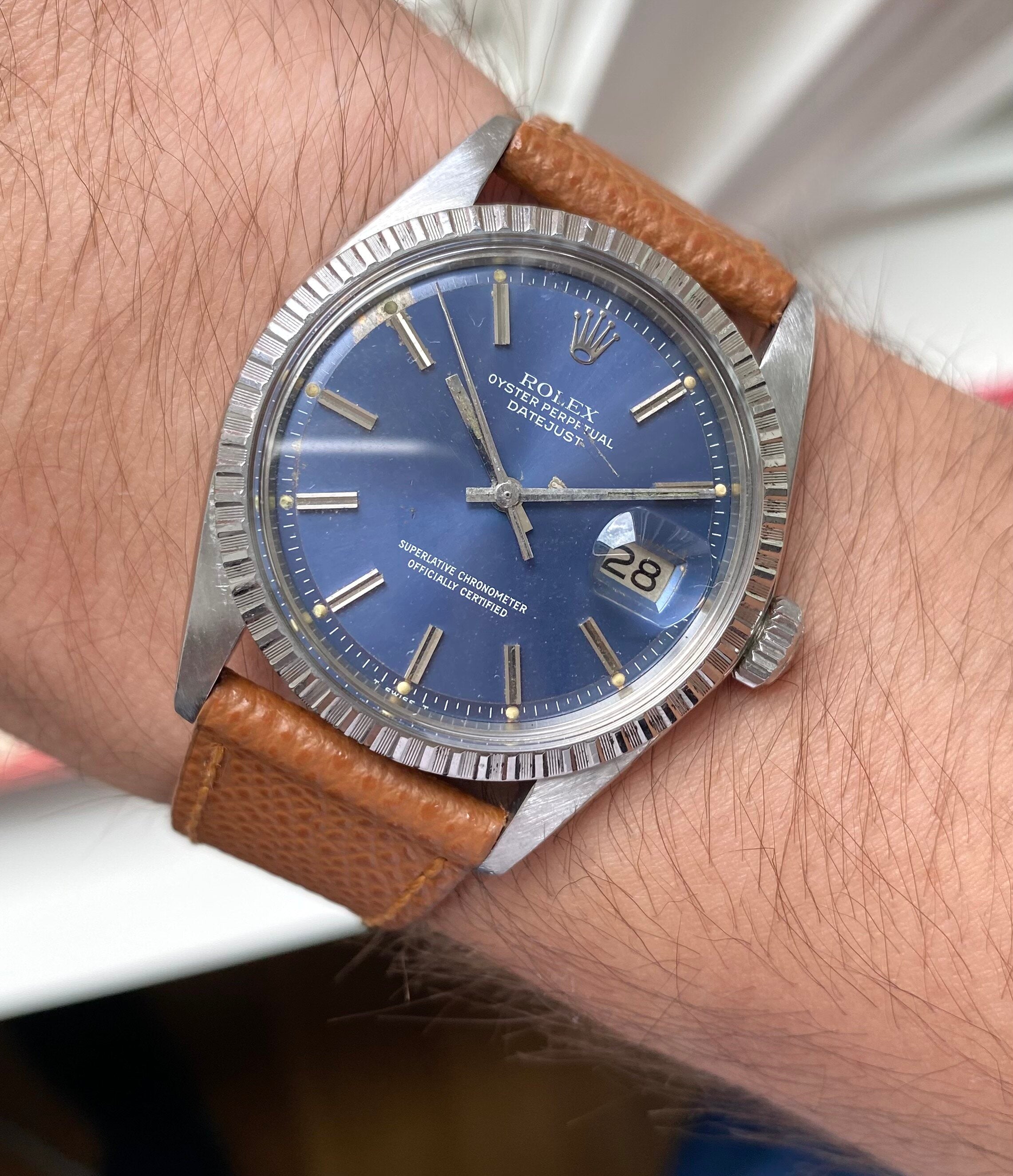 Rolex Datejust ref. 1603 — Blue Dial