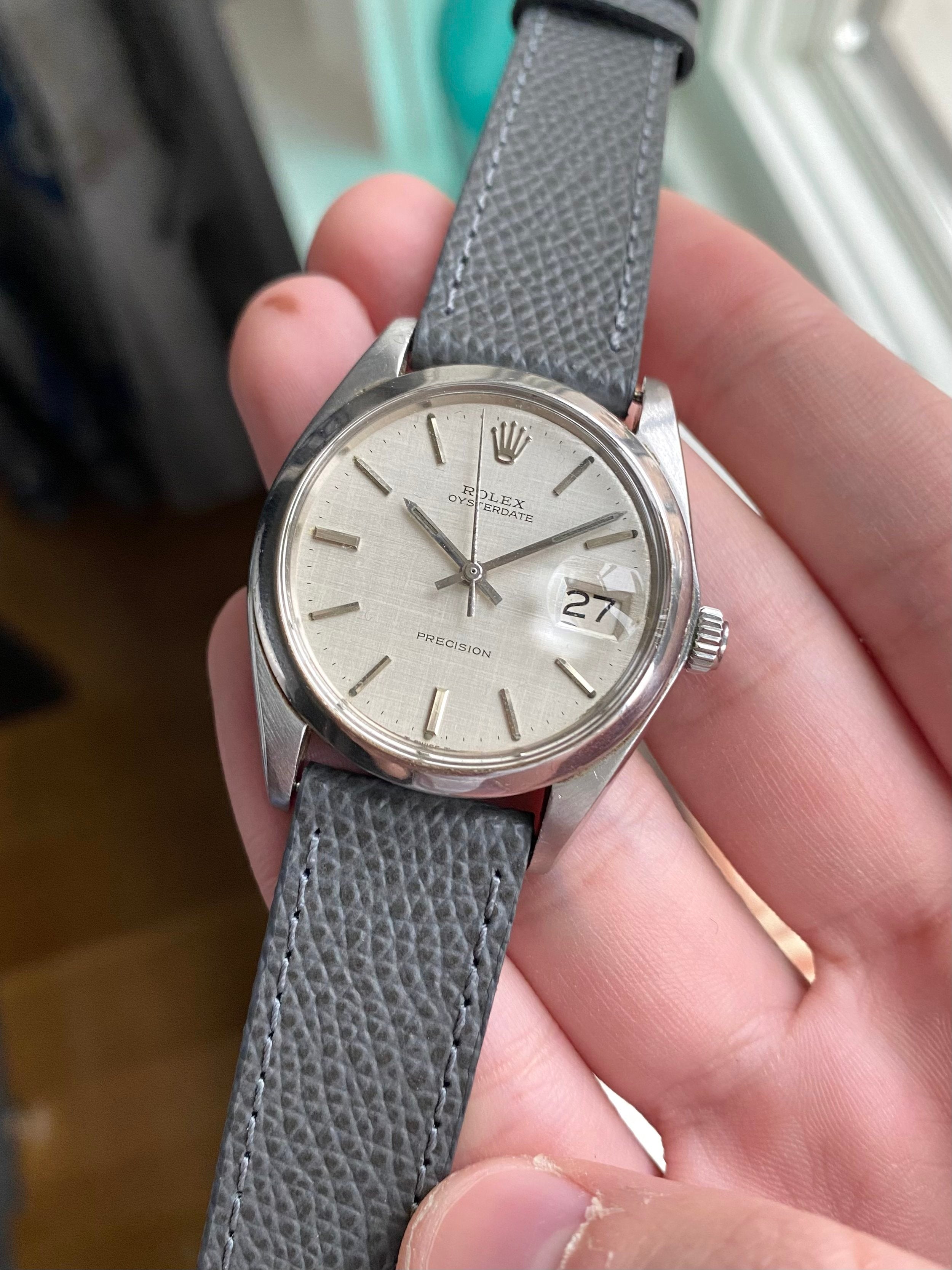 Rolex Precision Oysterdate 6694 - Silver Linen