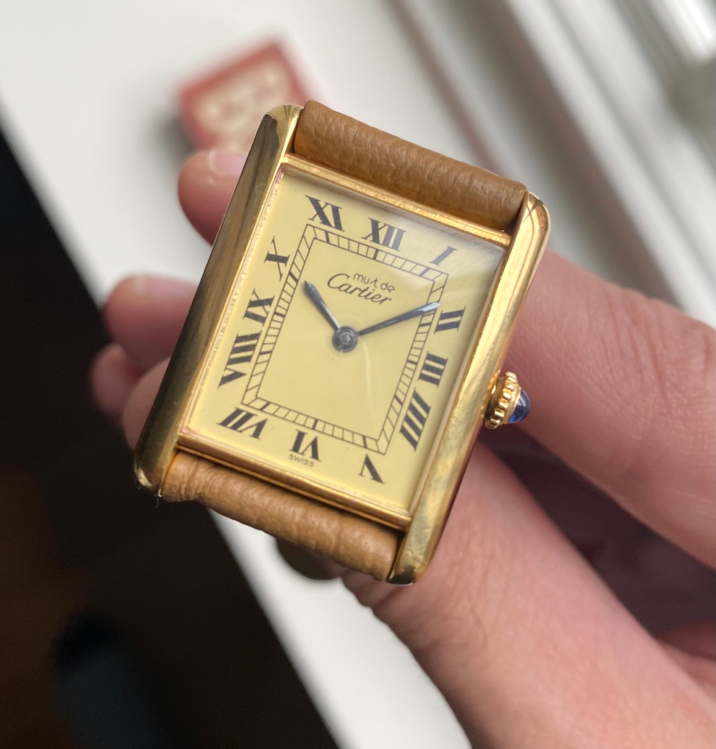 Cartier Tank — Lemon Roman Numerals