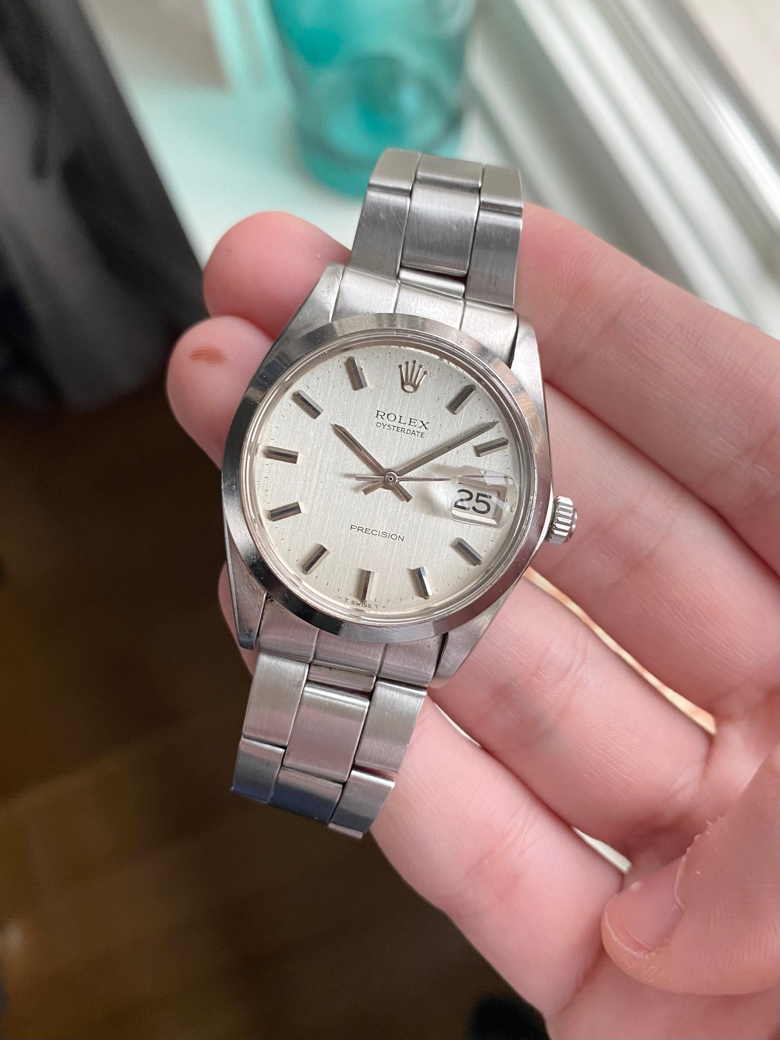 Rolex Precision Oysterdate 6694 - Silver Stripe