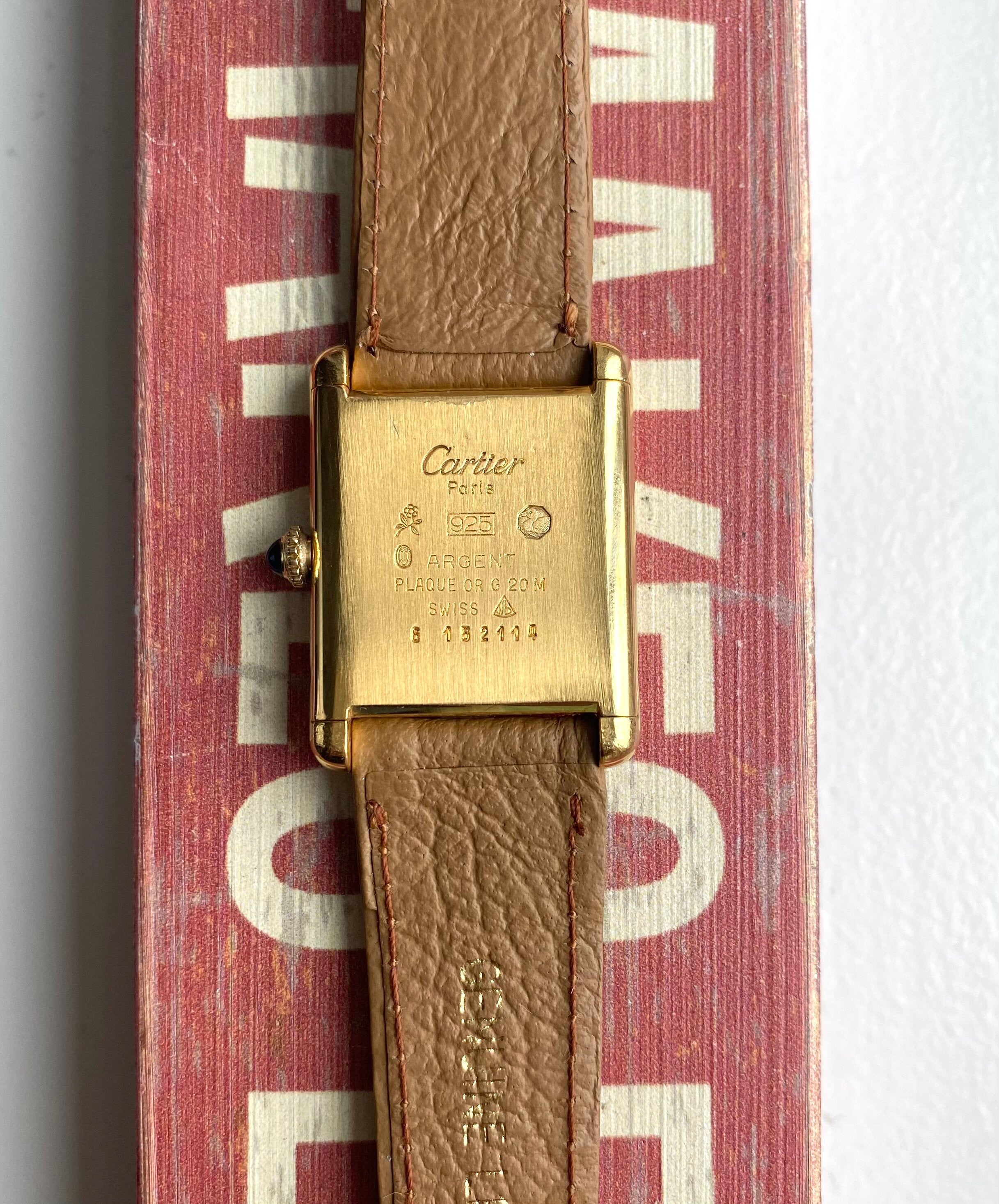 Cartier Tank — Lemon Roman Numerals