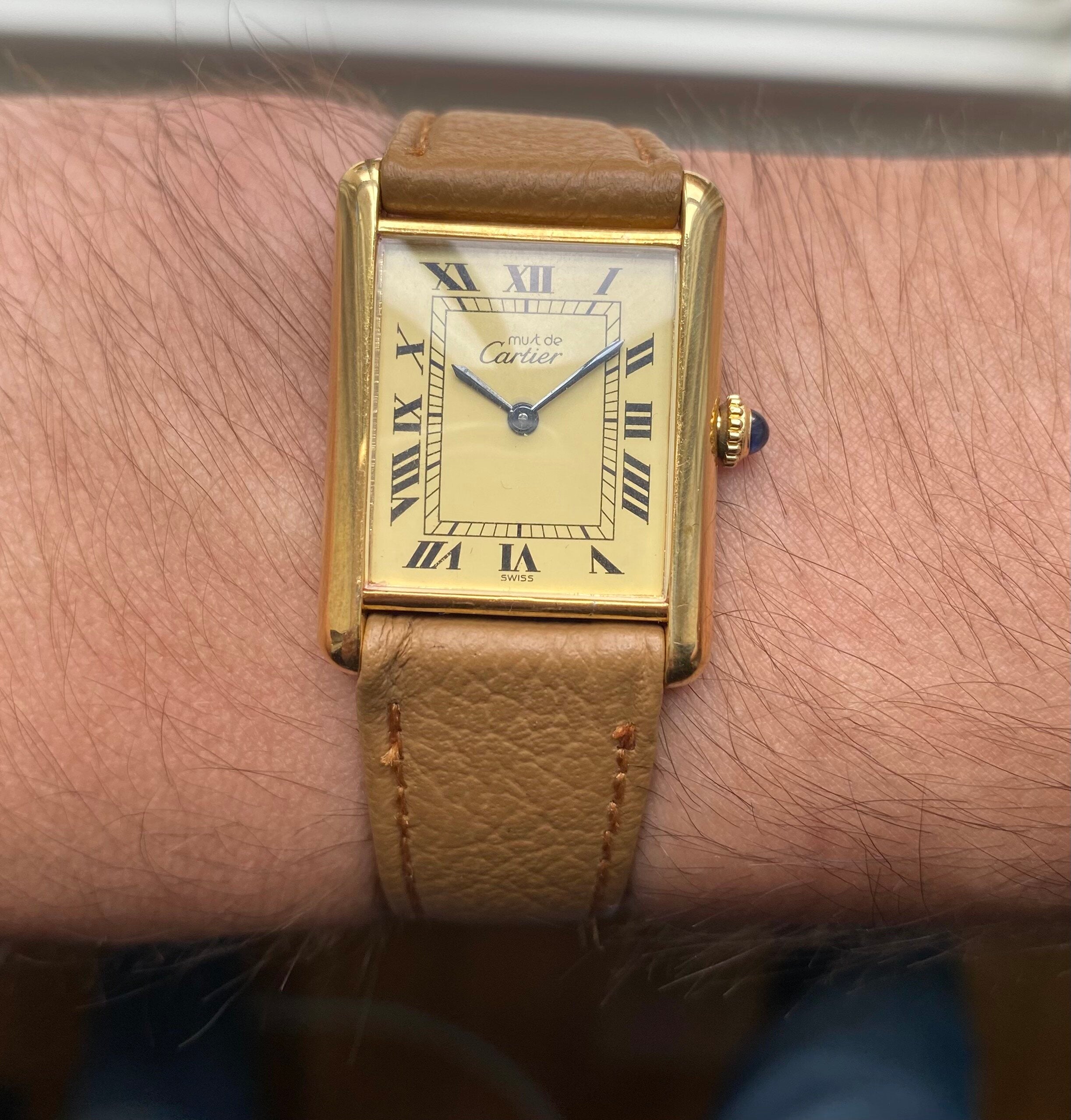 Cartier Tank — Lemon Roman Numerals