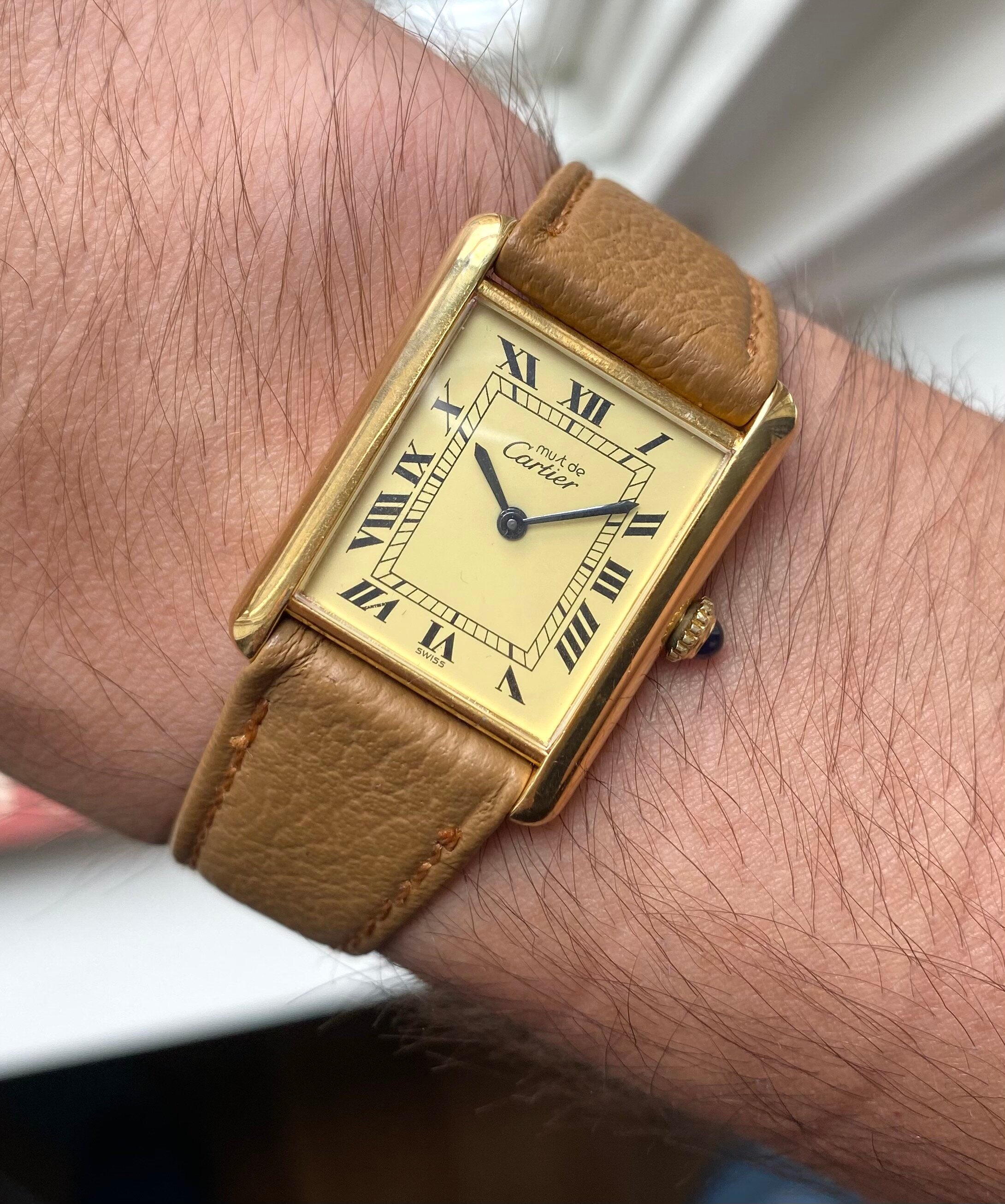 Cartier Tank — Lemon Roman Numerals