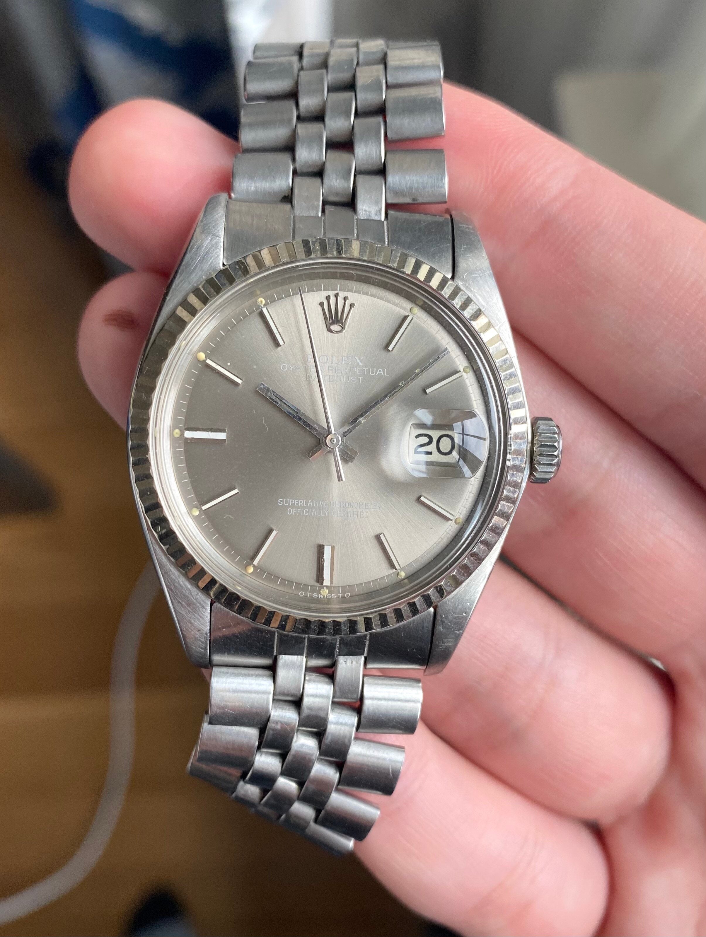 Rolex Datejust ref. 1601 — Taupe Grey "Sigma" Dial