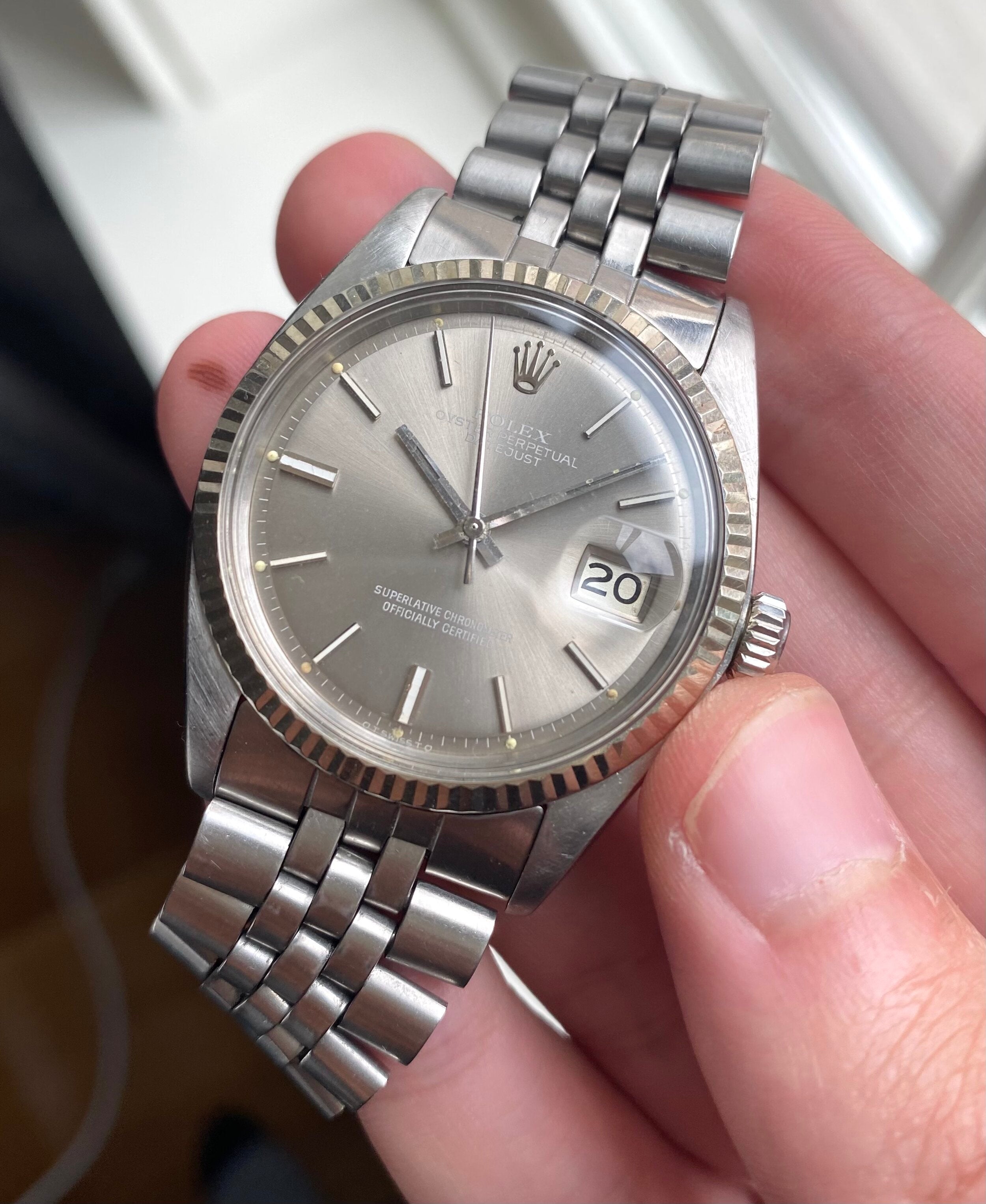 Rolex Datejust ref. 1601 — Taupe Grey "Sigma" Dial